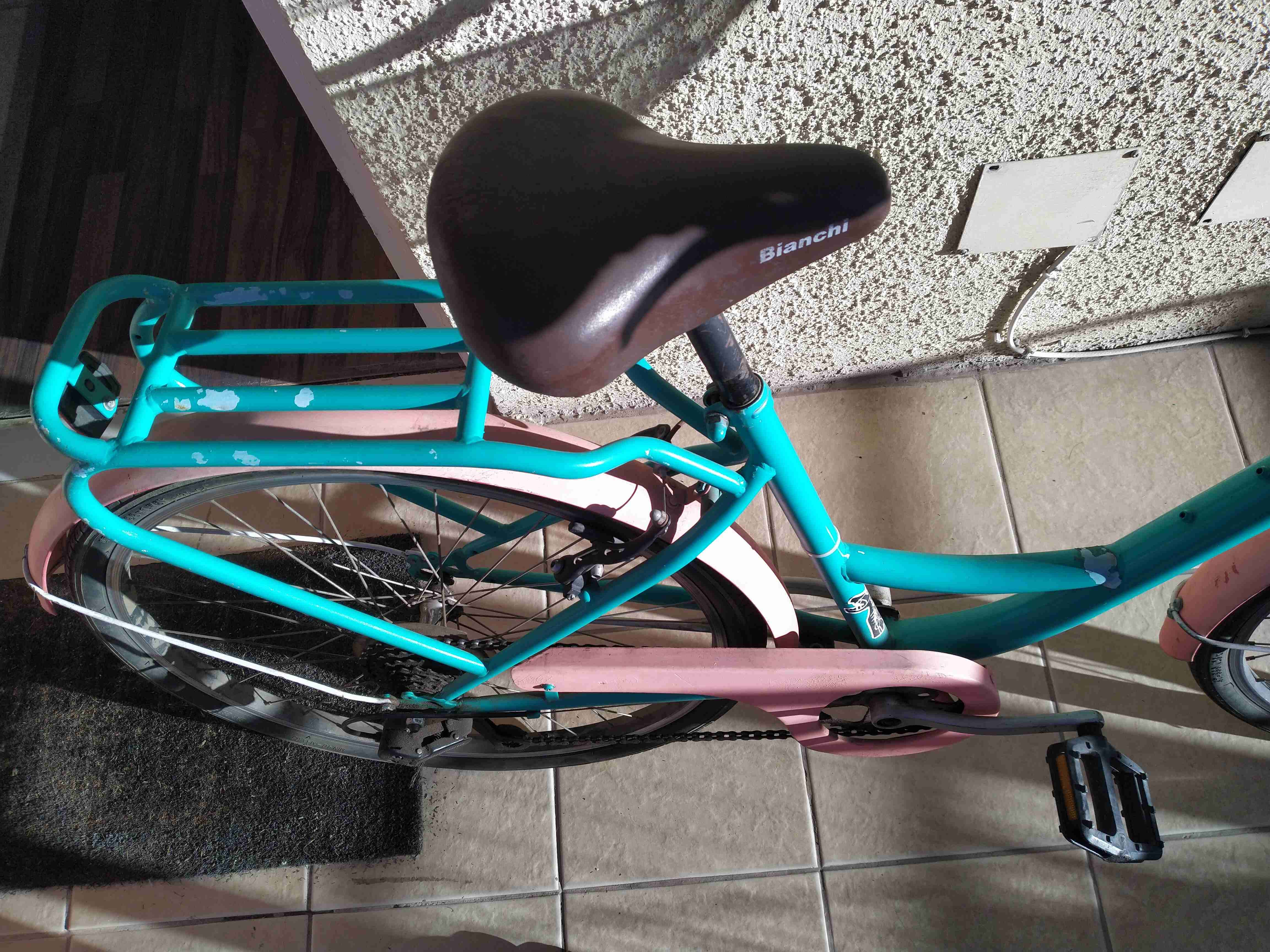 Bicicleta con canasto color verde aro 26 - 5