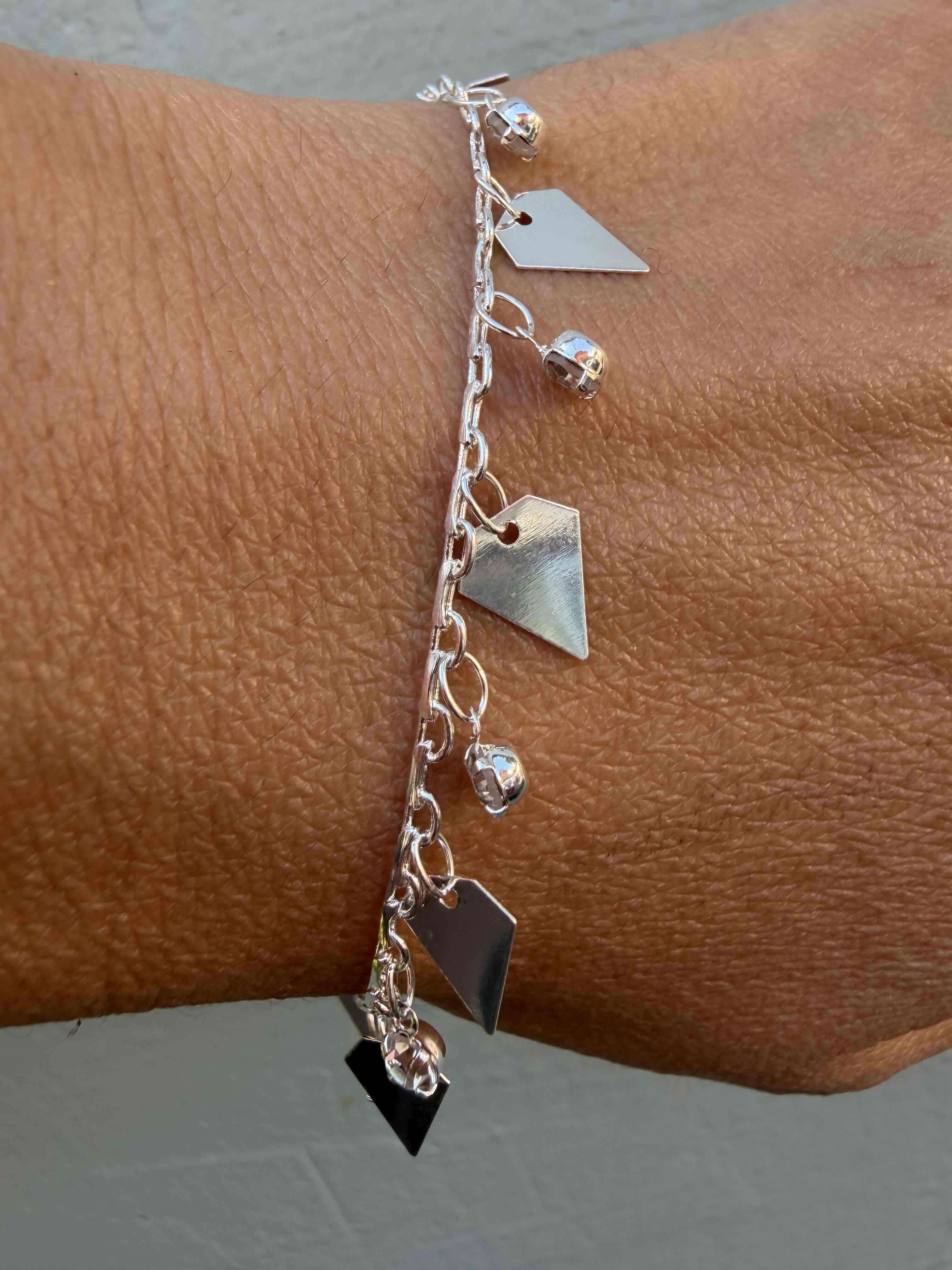 Pulsera de plata con charms dijes - miniatura 3