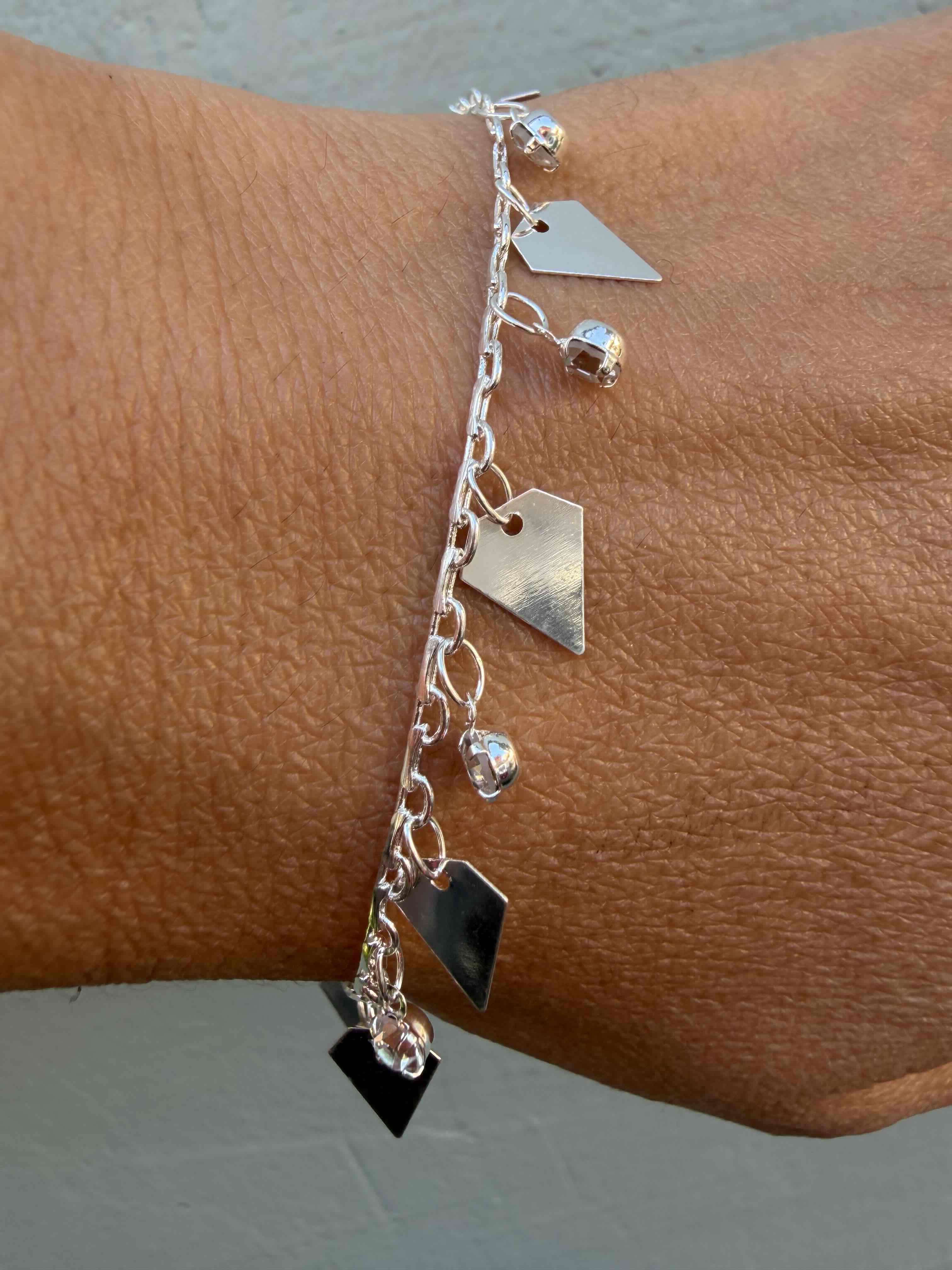 Pulsera de plata con charms dijes - miniatura 4