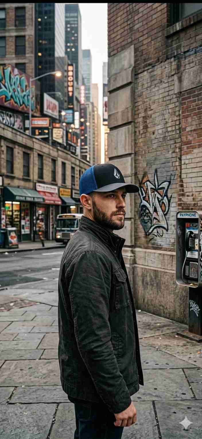 Gorra negra y azul Volcom - miniatura 3