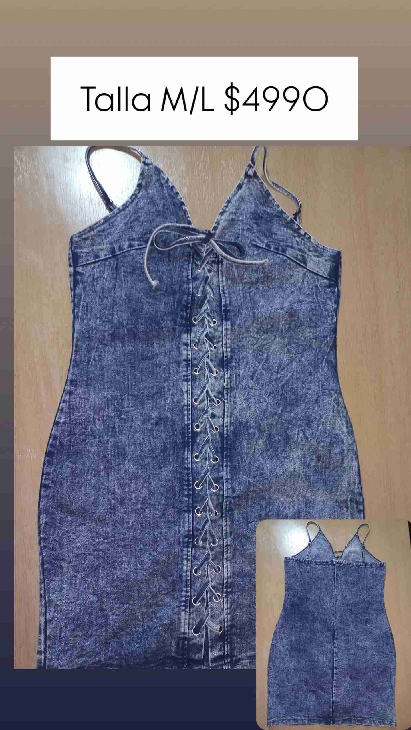 Vestido mezclilla NUEVO talla M/ L - 1