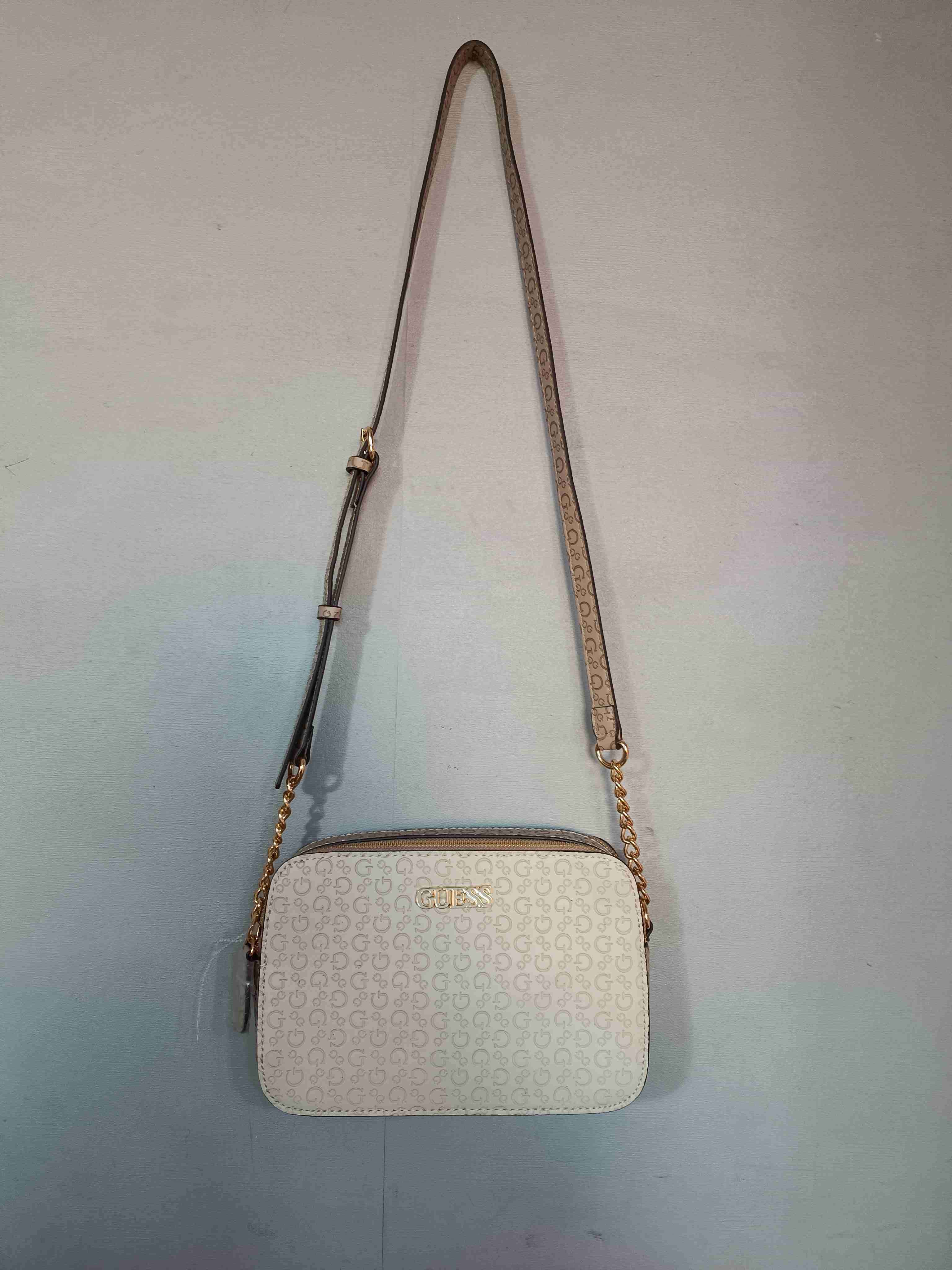 Cartera cruzada Guess beige - miniatura 5