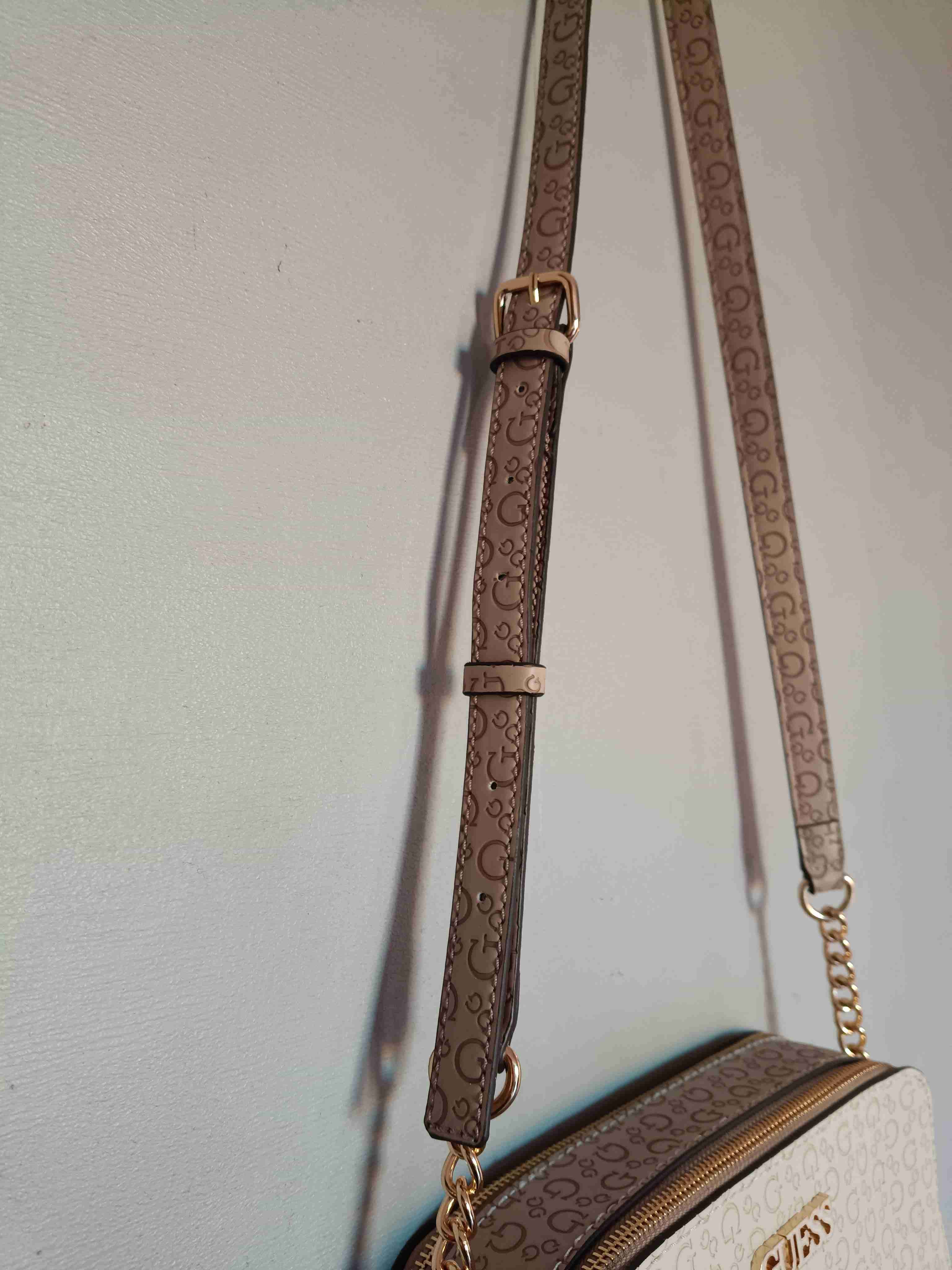 Cartera cruzada Guess beige - miniatura 6