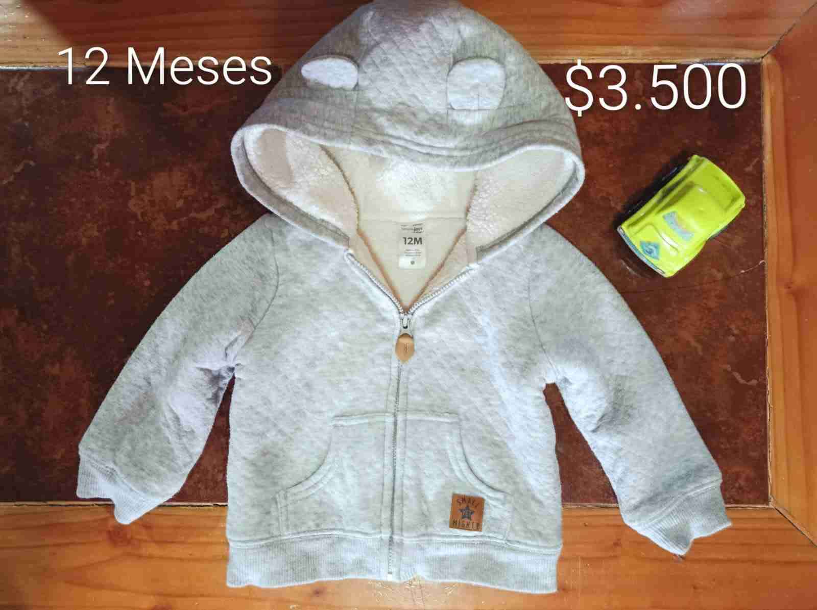 Polerón gris bebé 12 meses