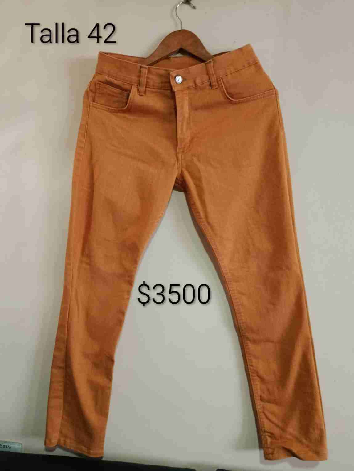 Jeans color terracota talla 42