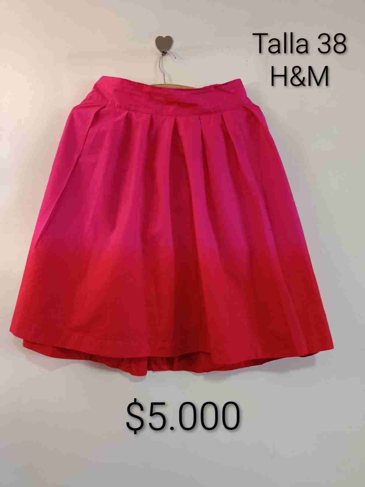 Falda rosa H&M talla 38