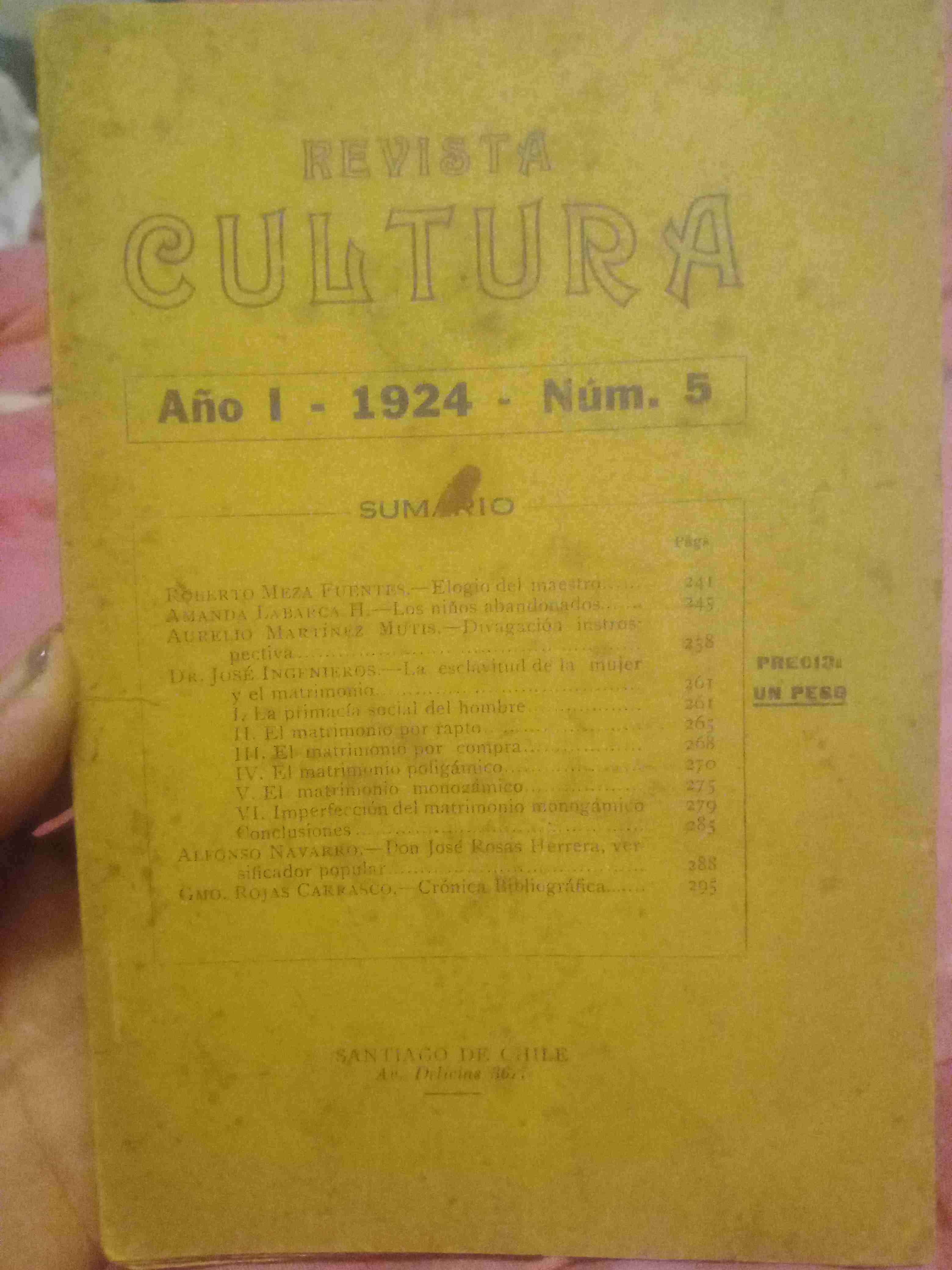 Revista Cultura 1924 Número 5 - miniatura 1