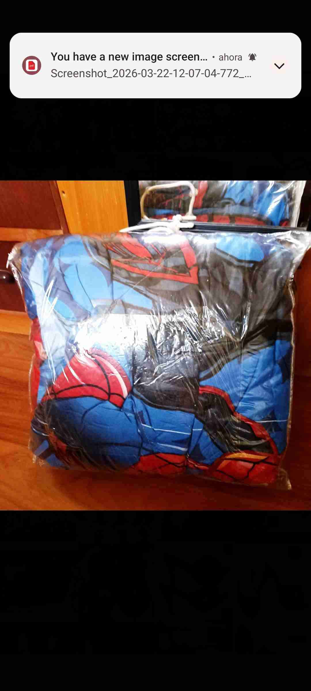 Plumón infantil temático Spiderman - 1