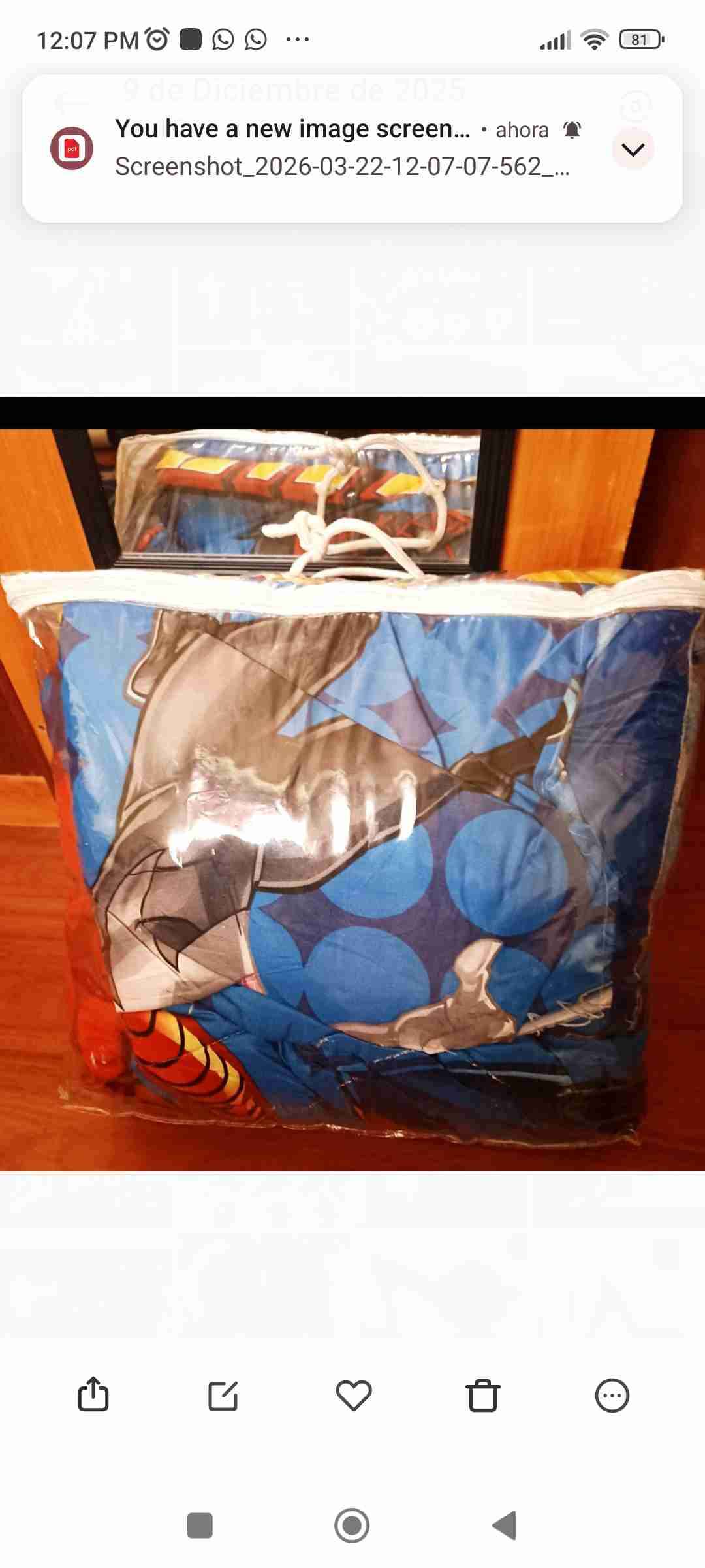 Plumón infantil temático Spiderman - 2