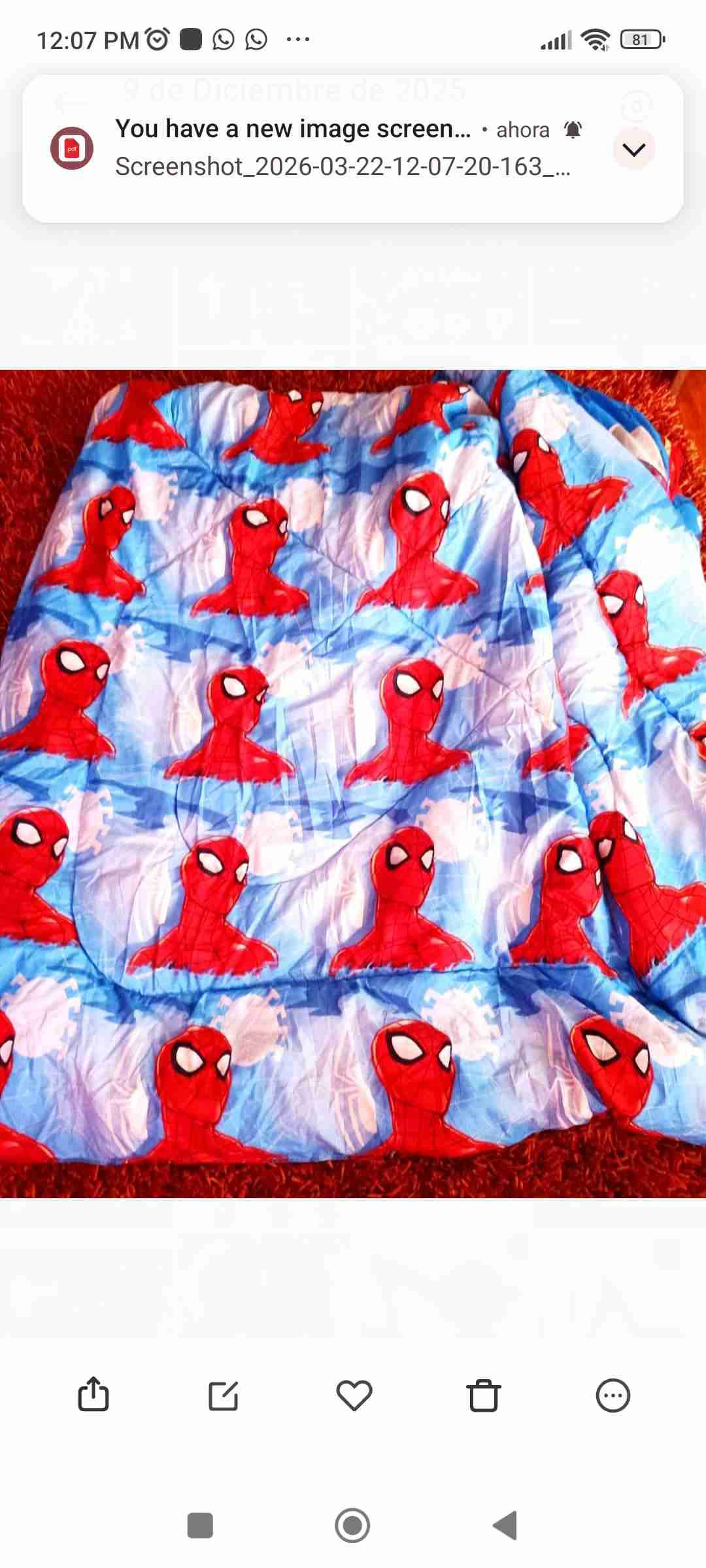 Plumón infantil temático Spiderman - 4