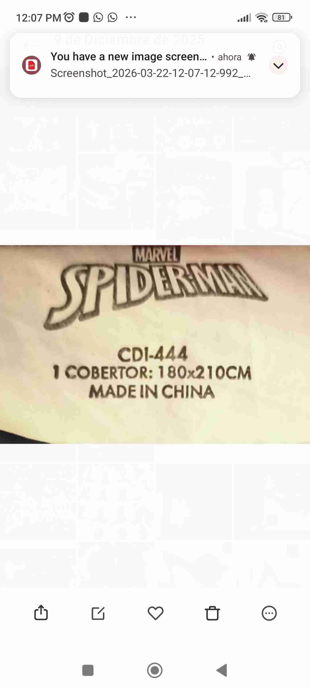 Plumón infantil temático Spiderman - 5