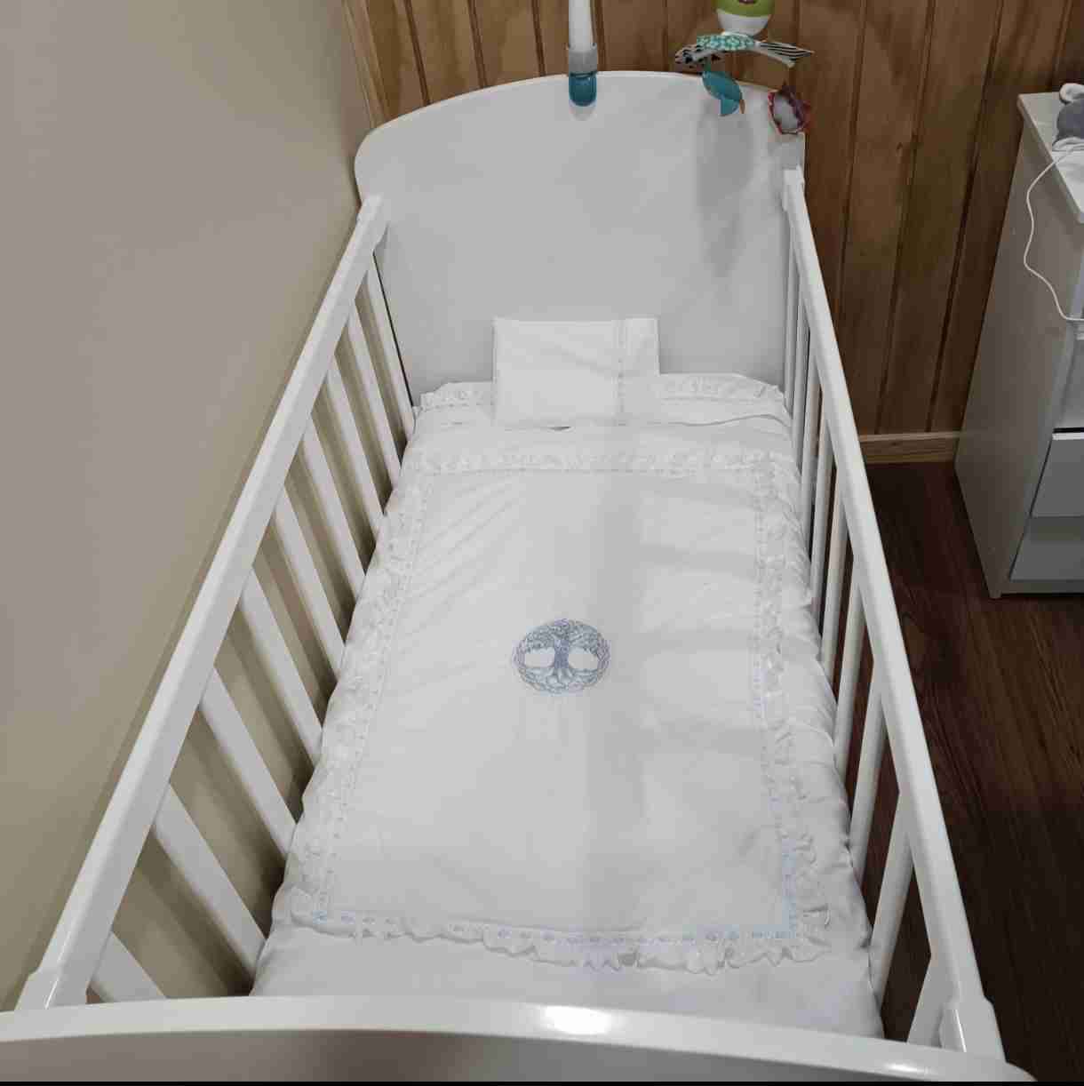 Cuna blanca con colchón Aristócrata - miniatura 6