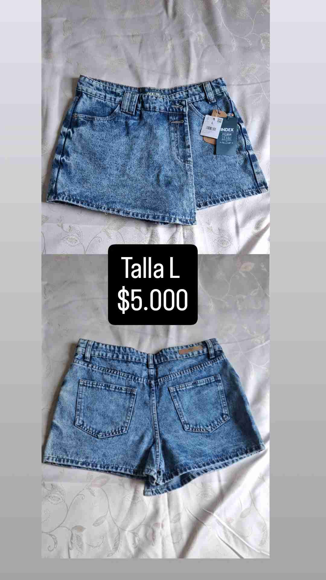 Mini falda denim talla L