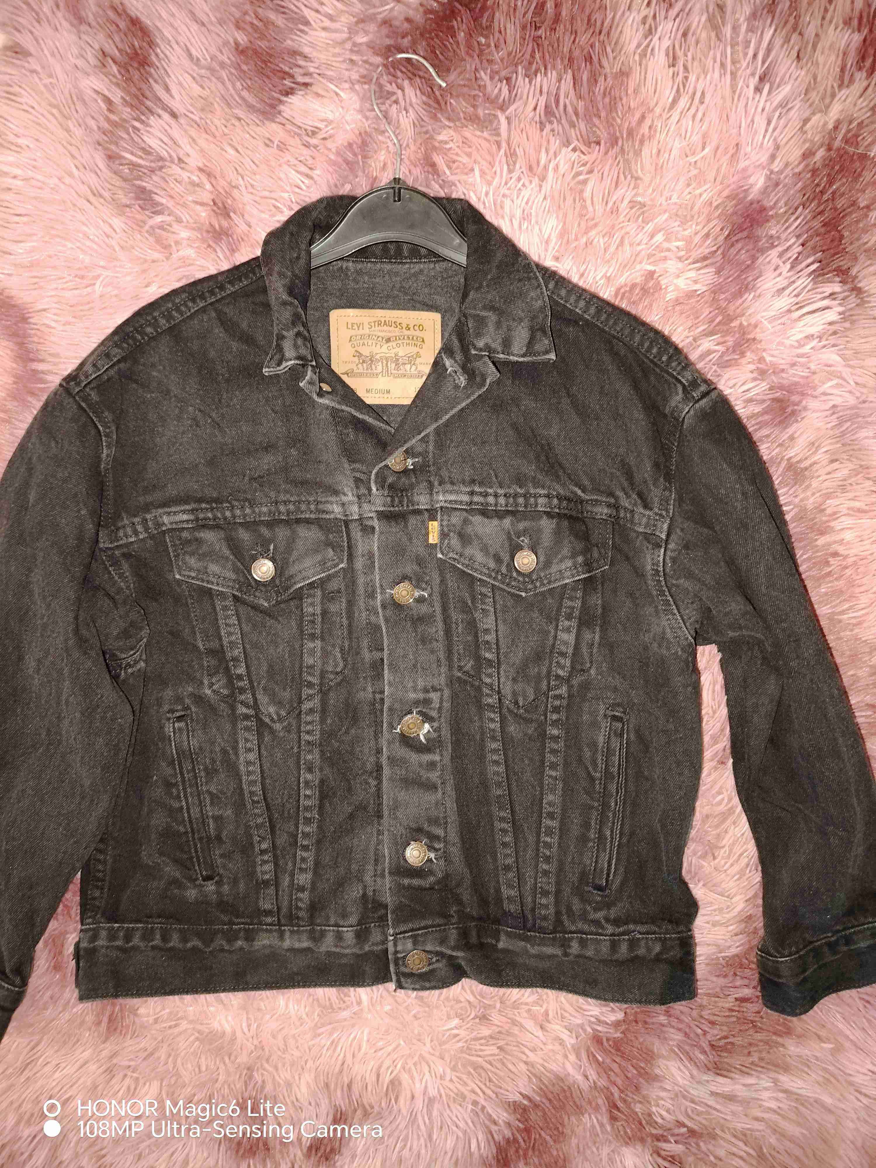 Chaqueta de mezclilla negra - miniatura 1