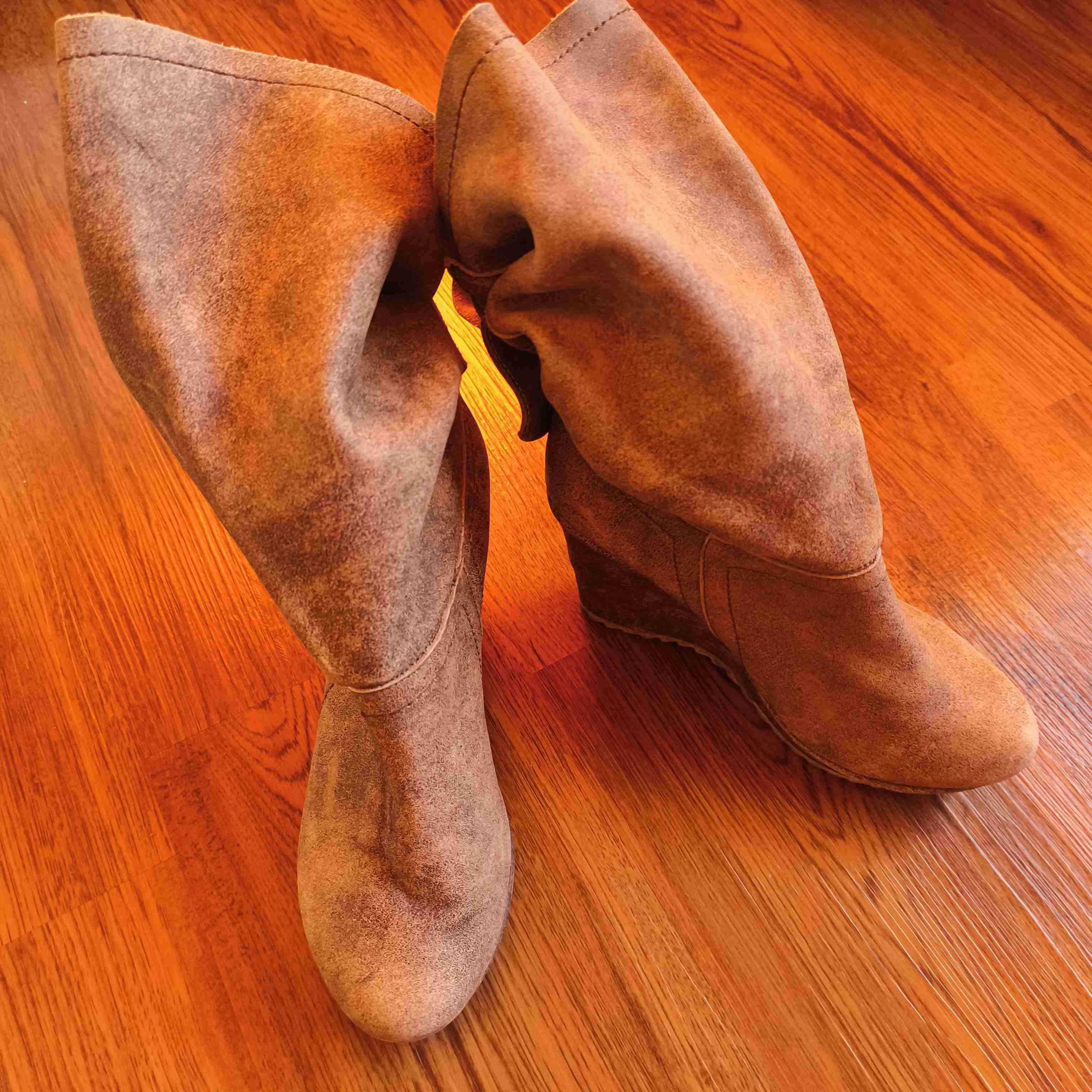 Botas de gamuza con plataforma - 2