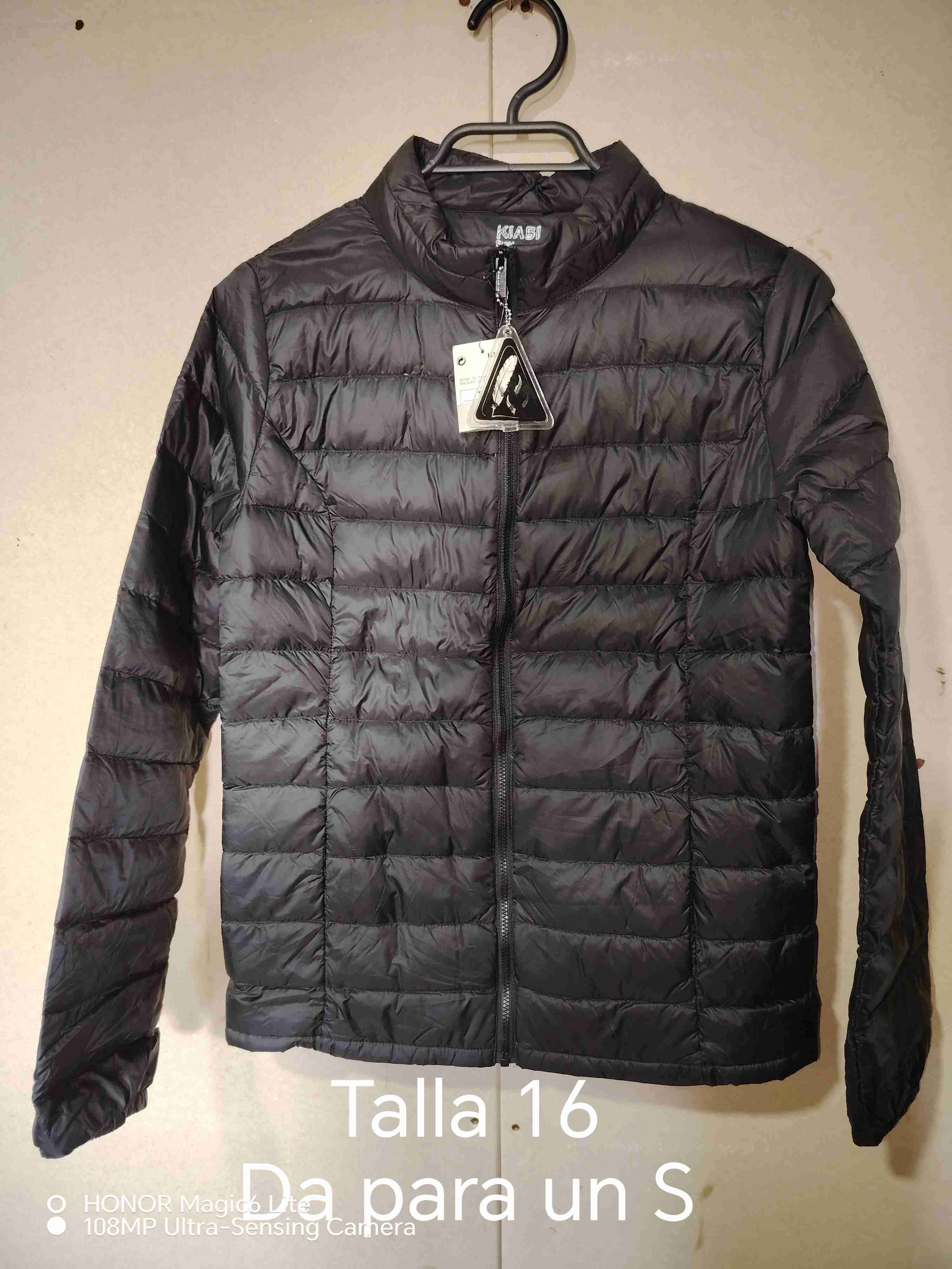 Chaqueta negra de pluma Kiabi - miniatura 1