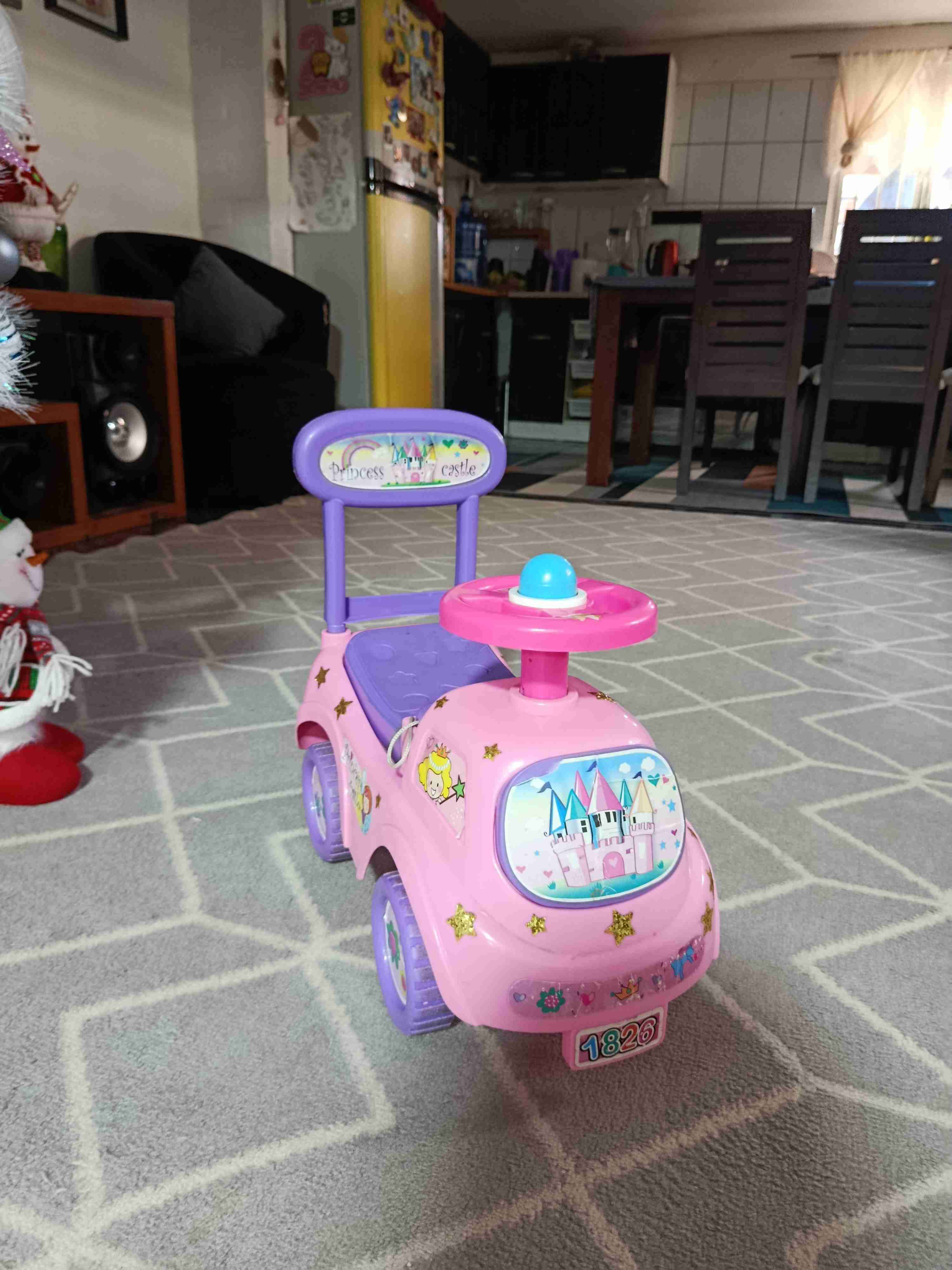 Auto correpasillos infantil rosa - 1