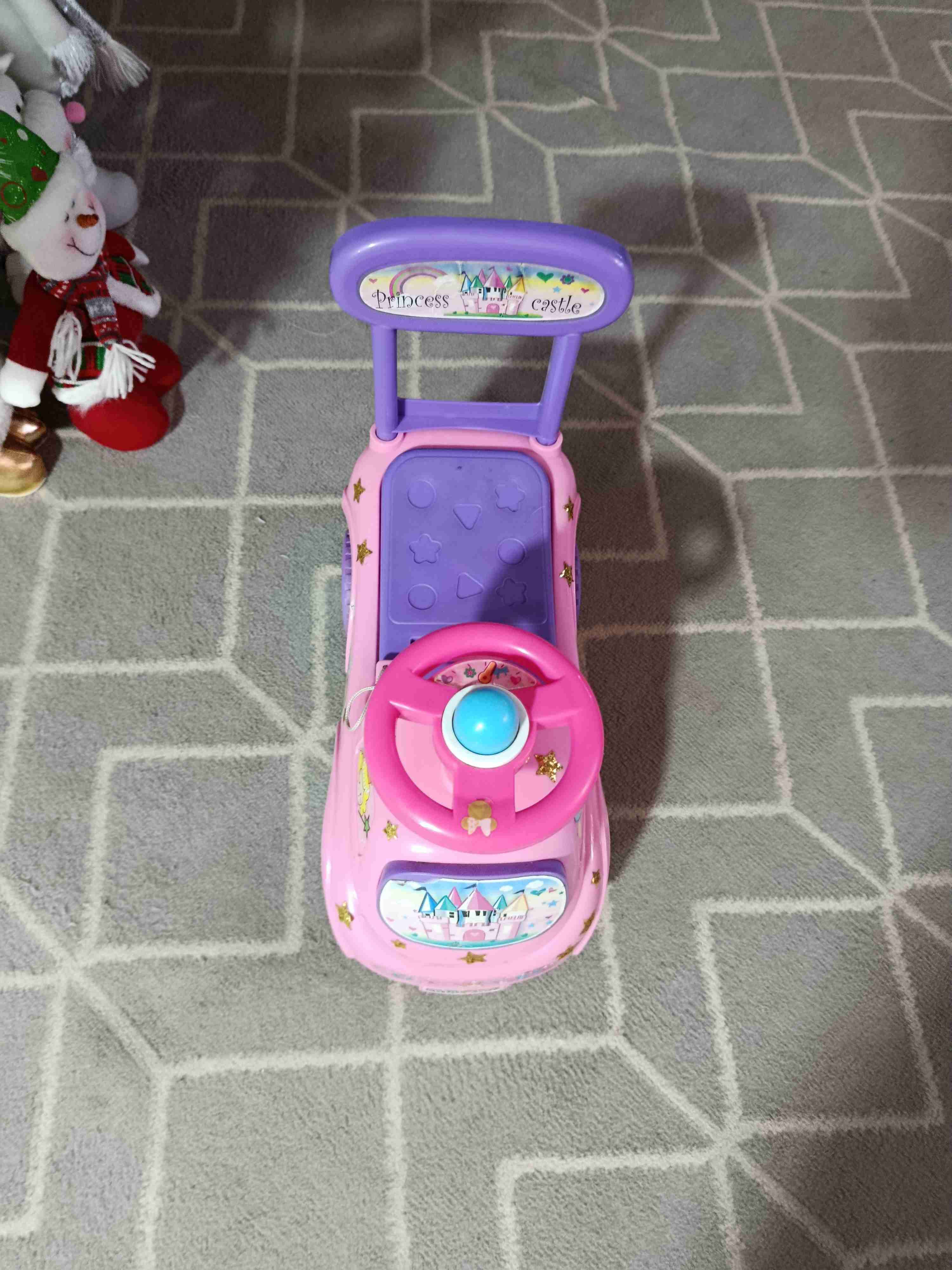 Auto correpasillos infantil rosa - 3