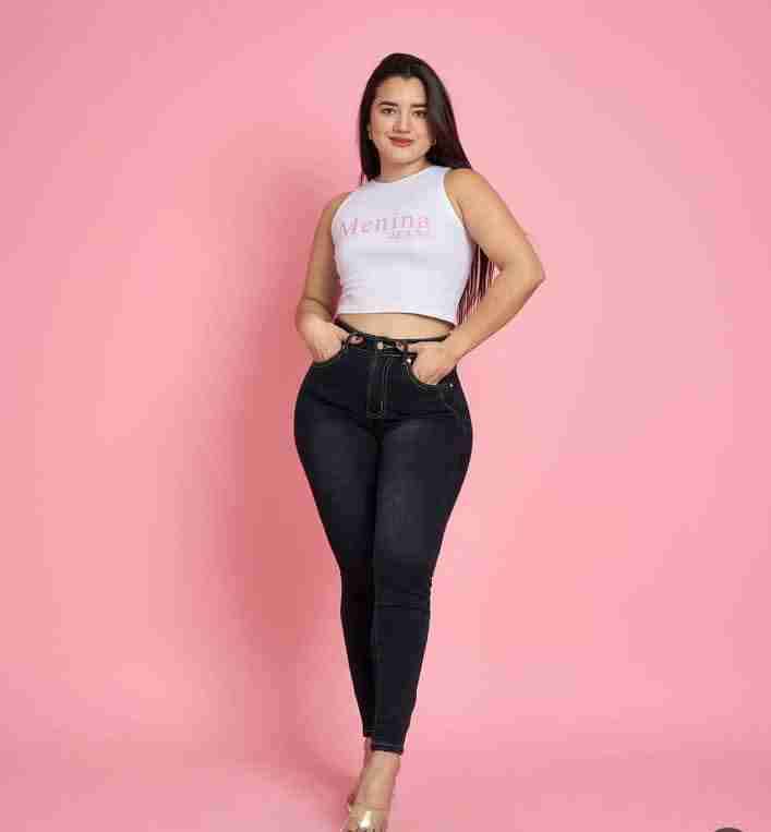 Jeans  skinny azul  mujer menina - miniatura 1