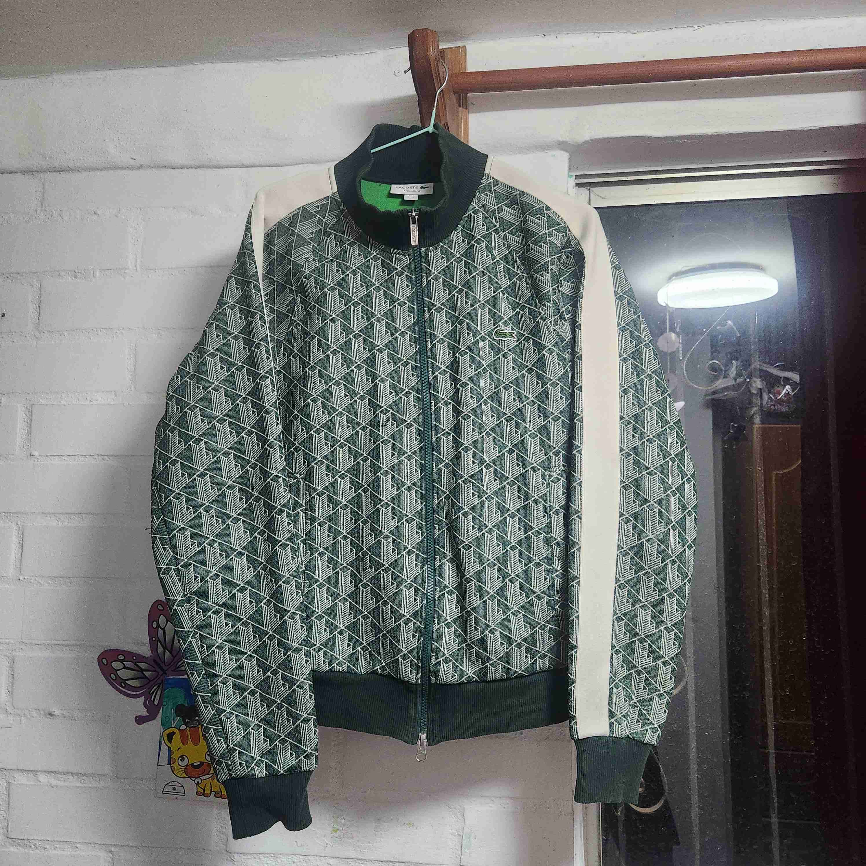 Sudadera Lacoste monograma verde original - miniatura 3