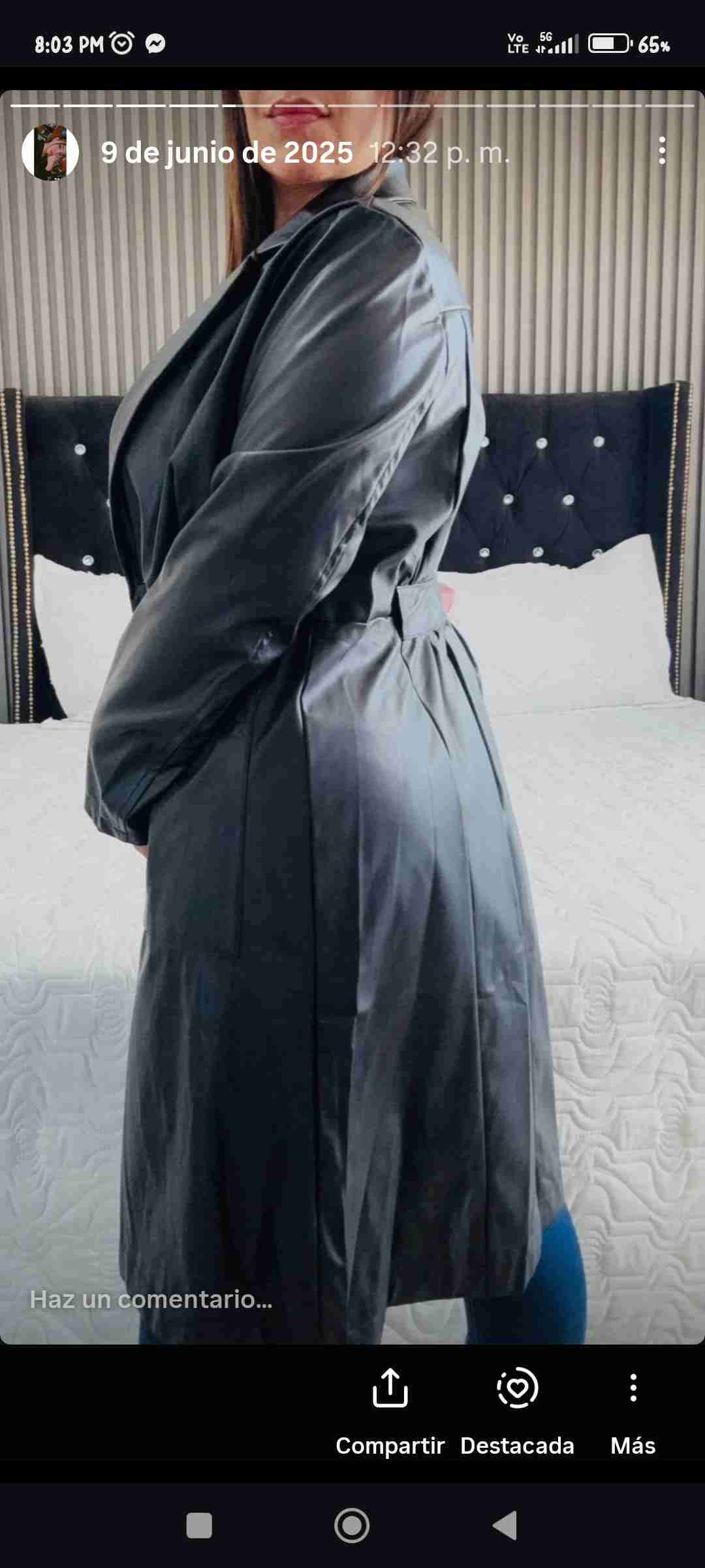 Abrigo negro elegante - 2