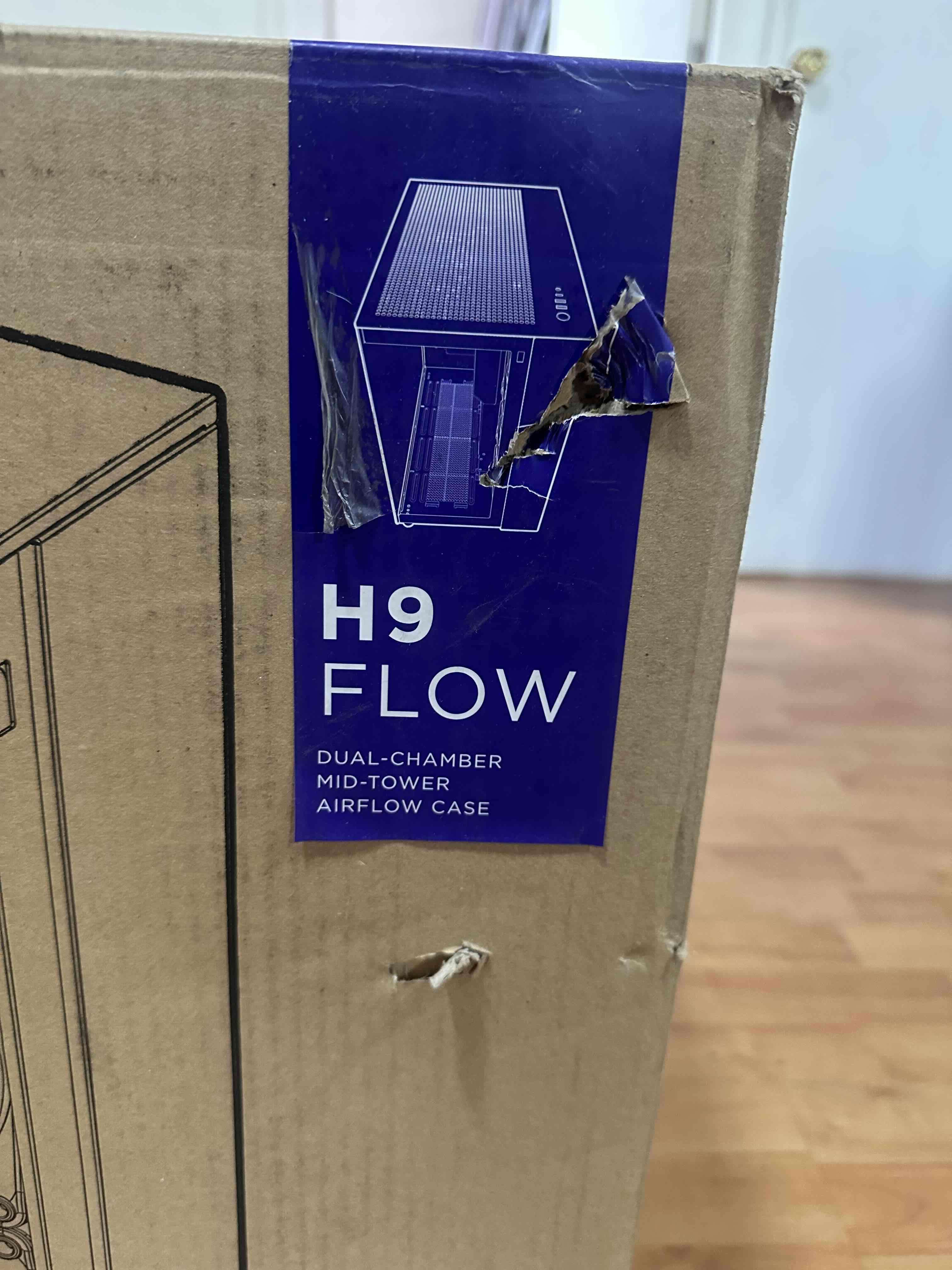 Gabinete Nzxt H9 Flow Negro Atx Doble Camara 4 Ven - 1