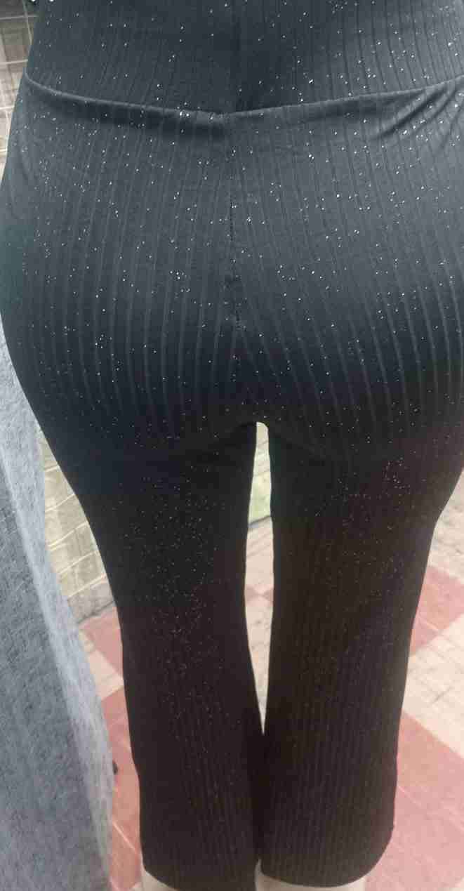 Pantalones  con brillos diseño  lineas vertical - miniatura 3