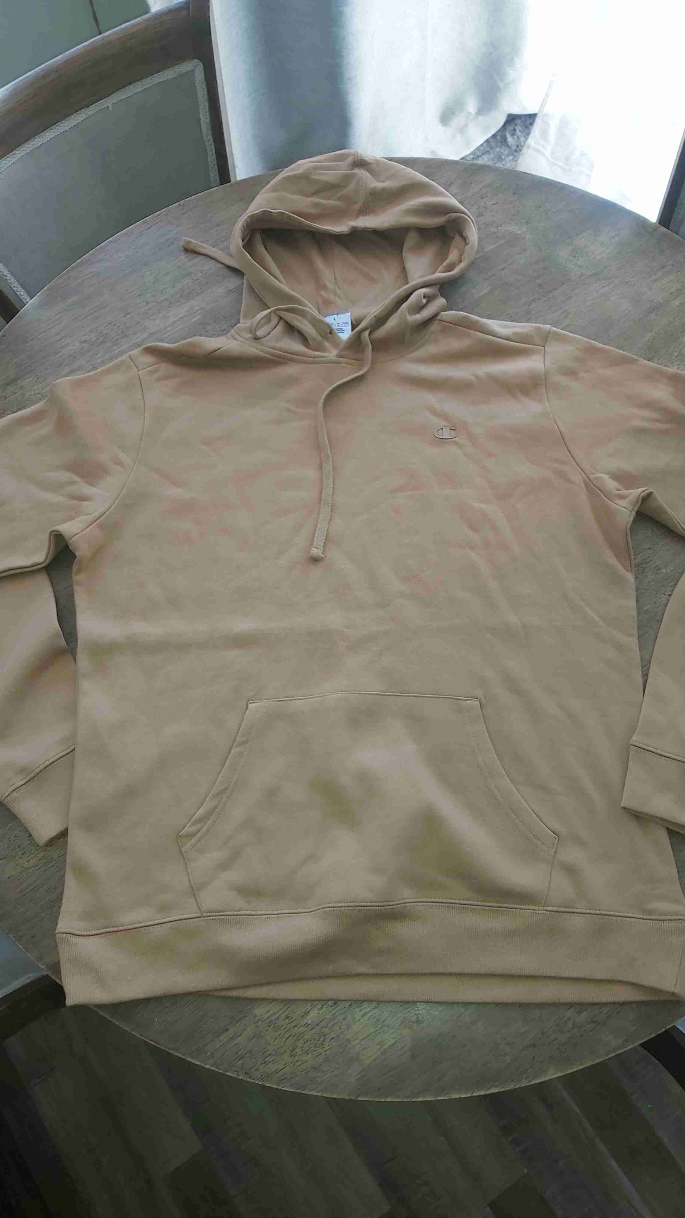 Polerón beige con capucha champion - 1