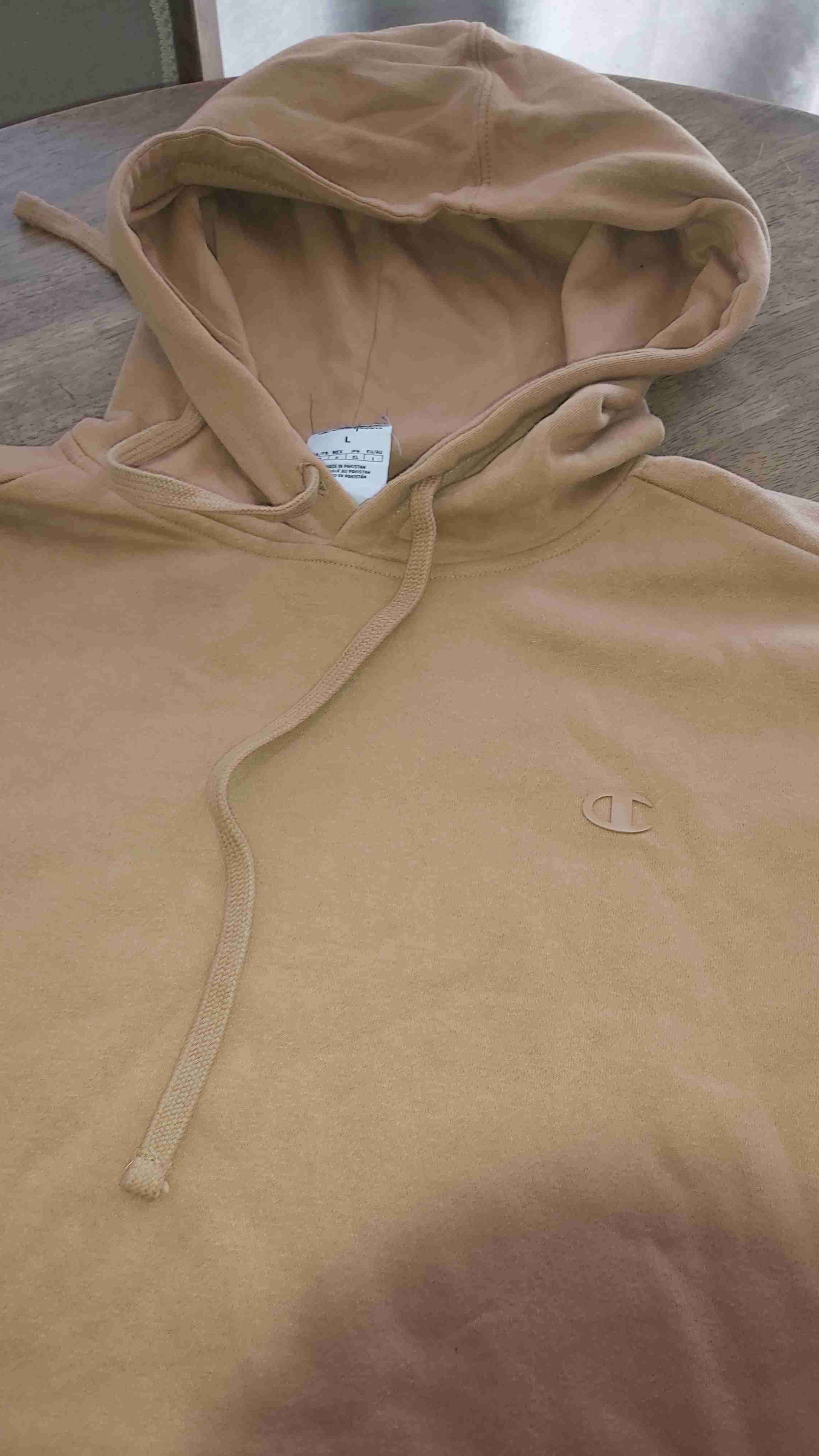 Polerón beige con capucha champion - 2