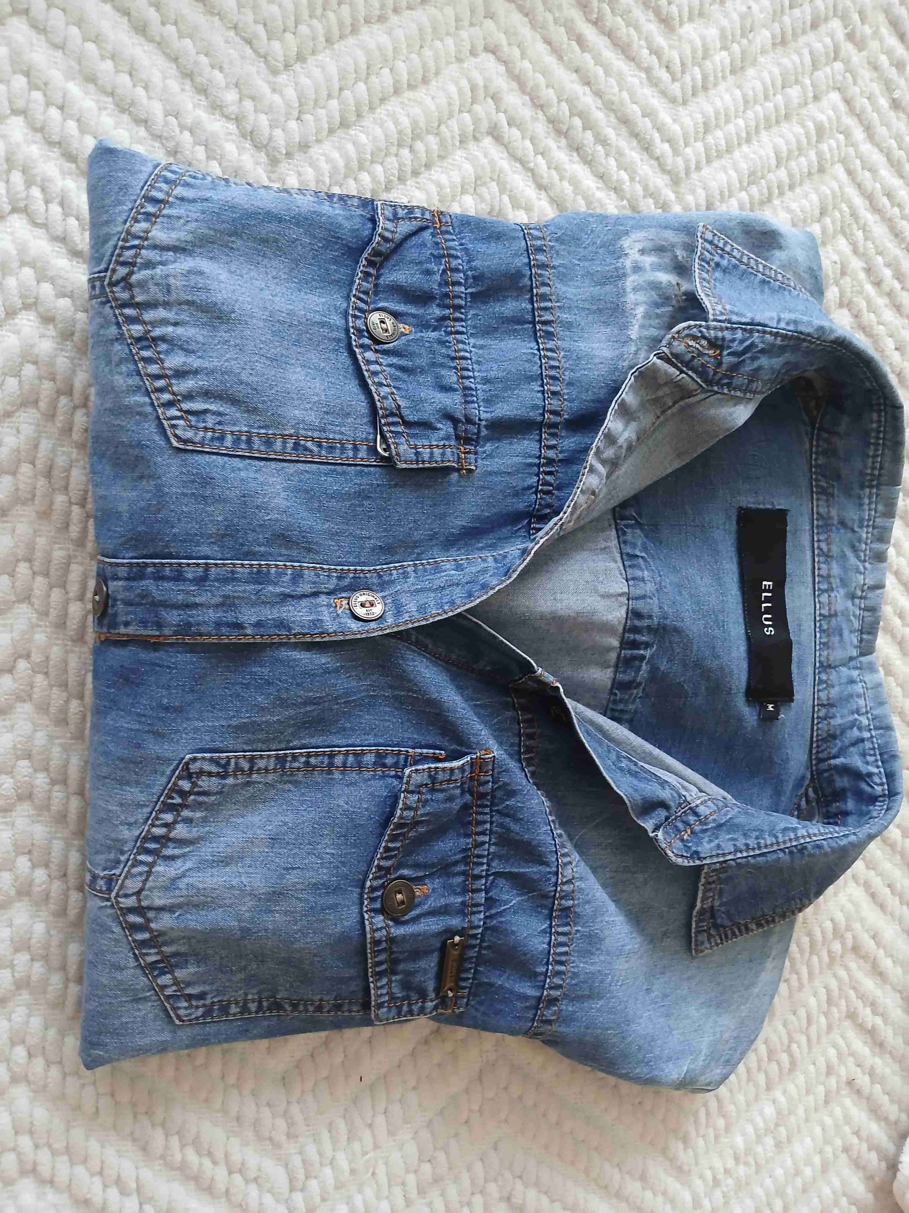 Camisa de mezclilla azul - miniatura 1