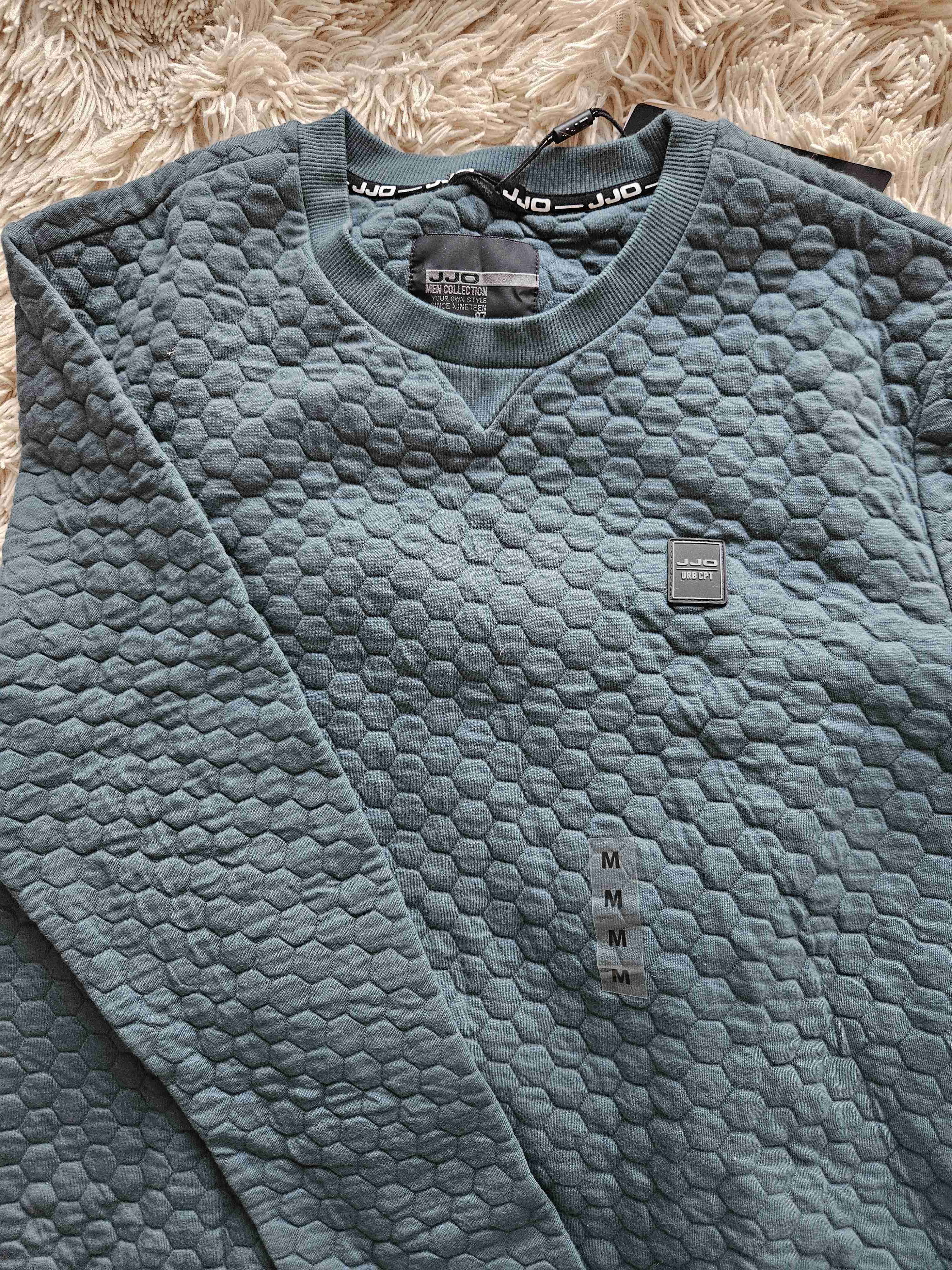 Polerón JJO texturizado verde - miniatura 2