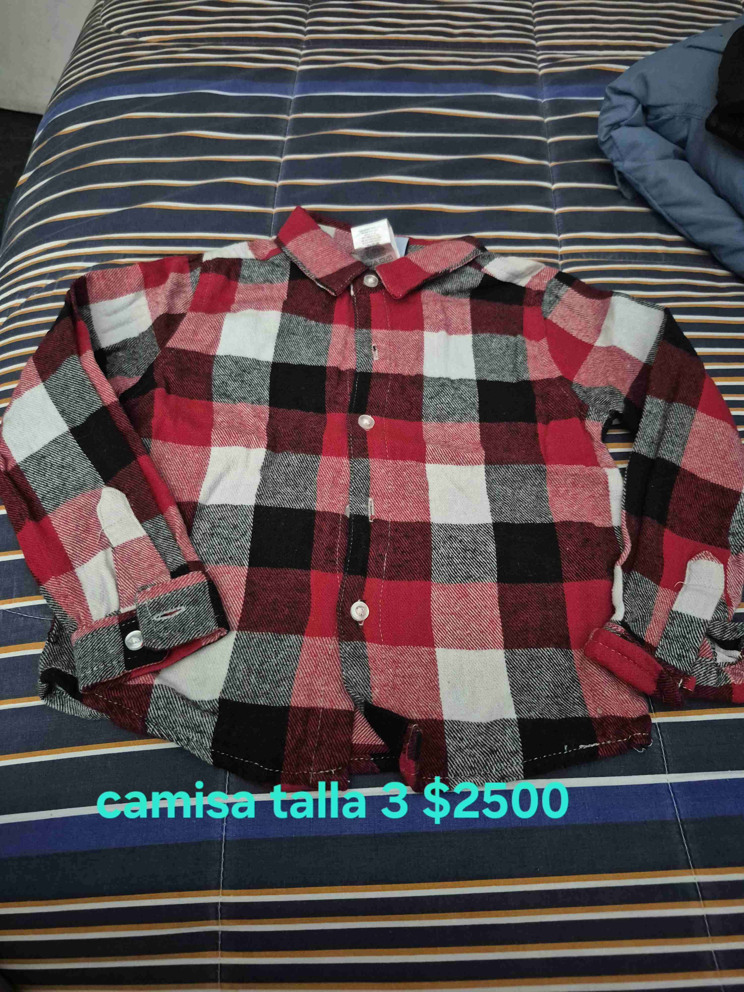 Camisa a cuadros talla 3 - miniatura 1
