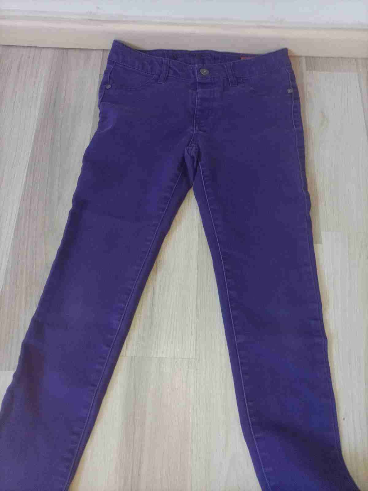 Parka azul con capucha de piel - miniatura 5