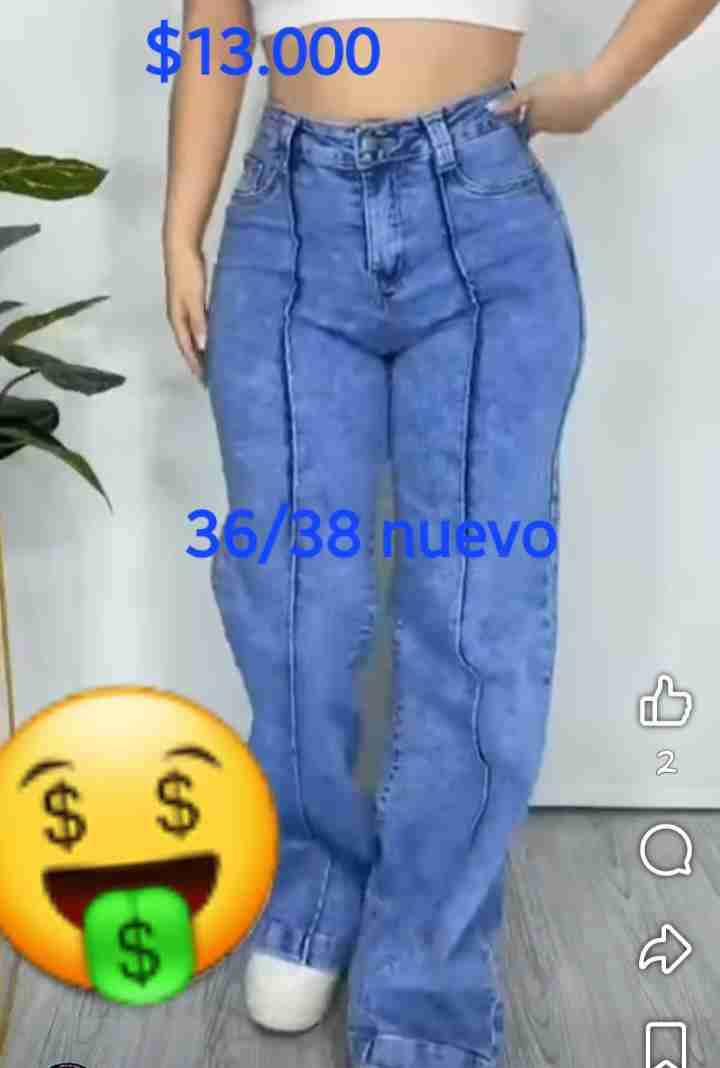 Jeans azules nuevos talla 36/38 - miniatura 1