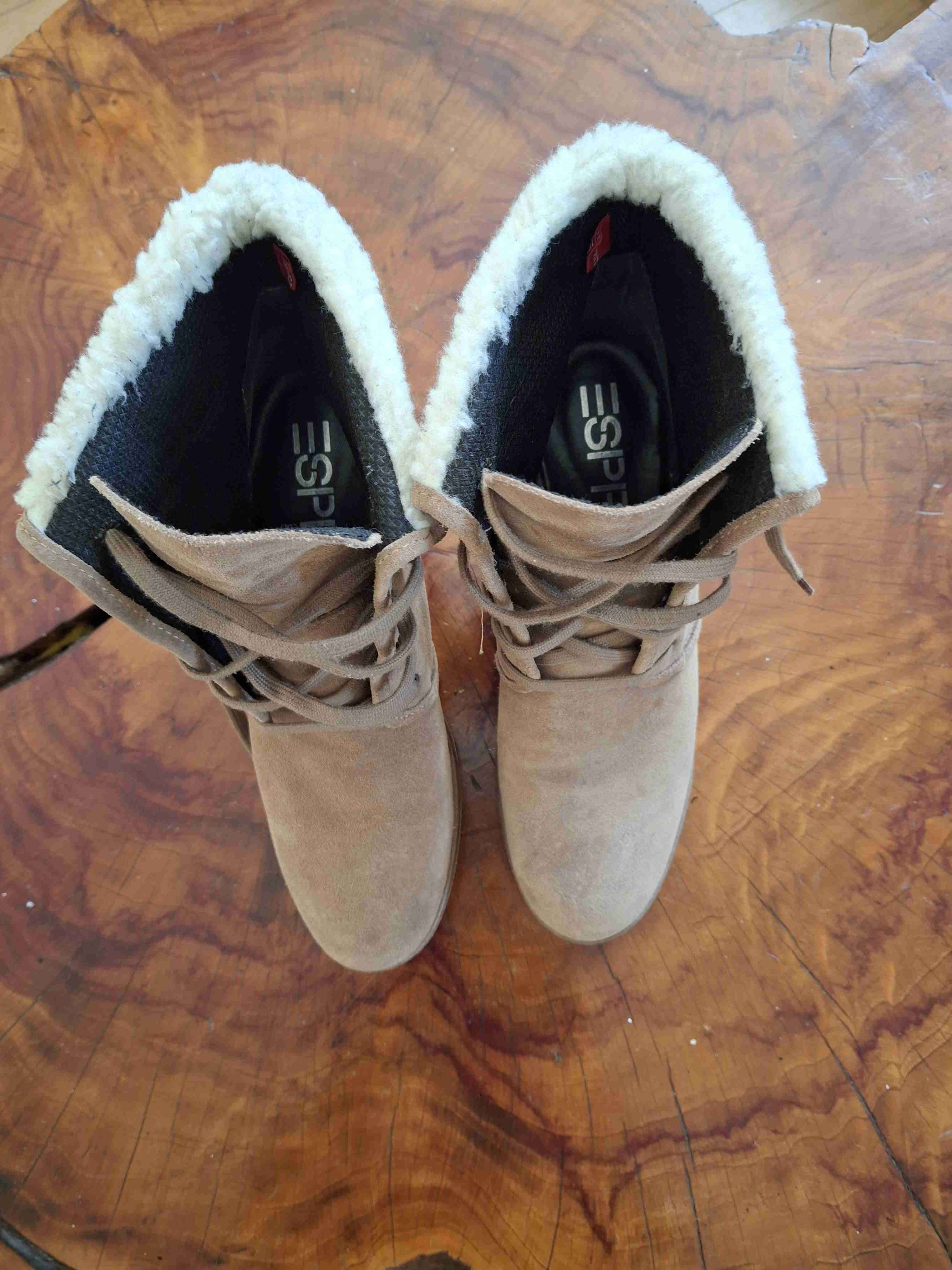 Botines beige con forro polar - miniatura 4