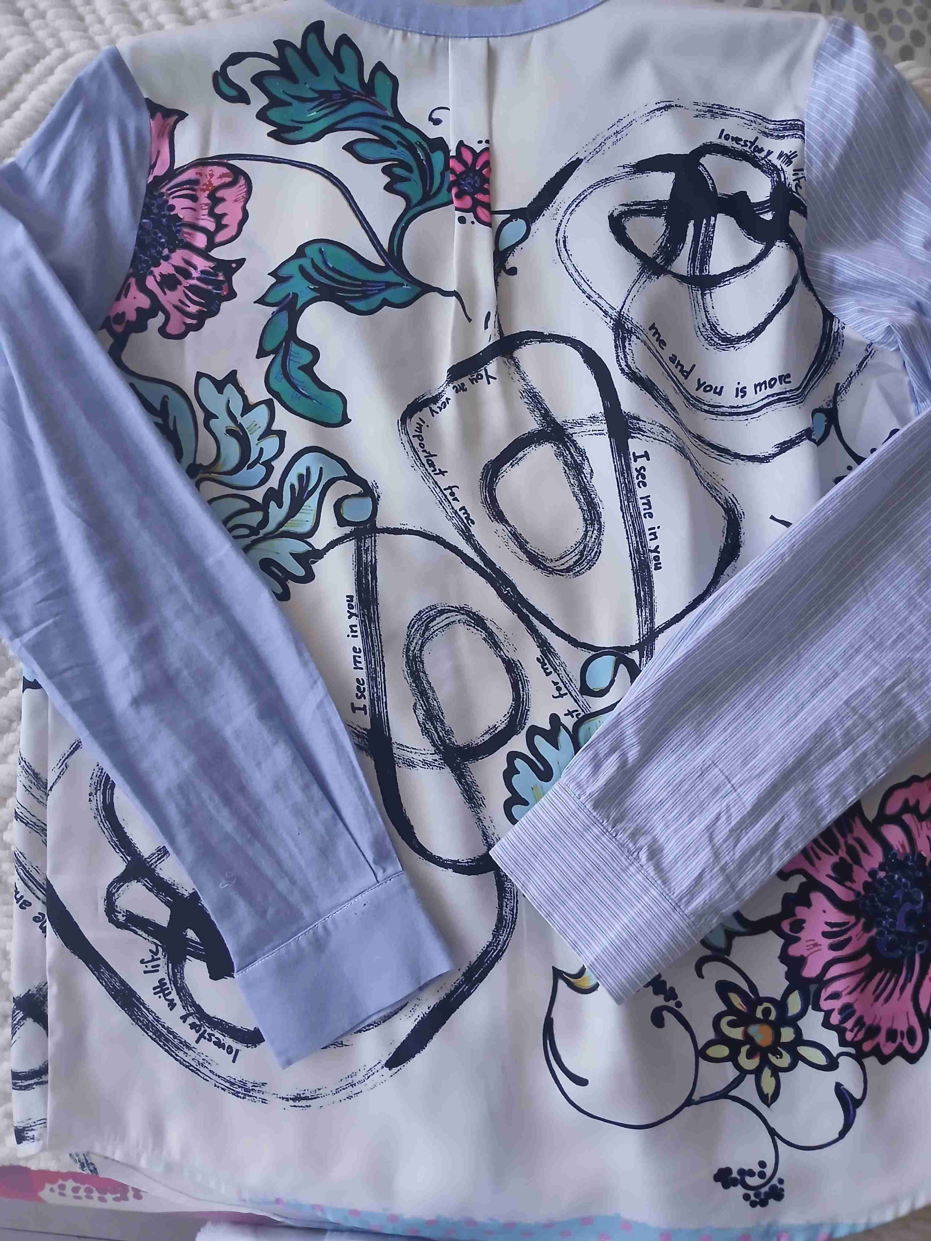 Blusa estampada floral multicolor - 2