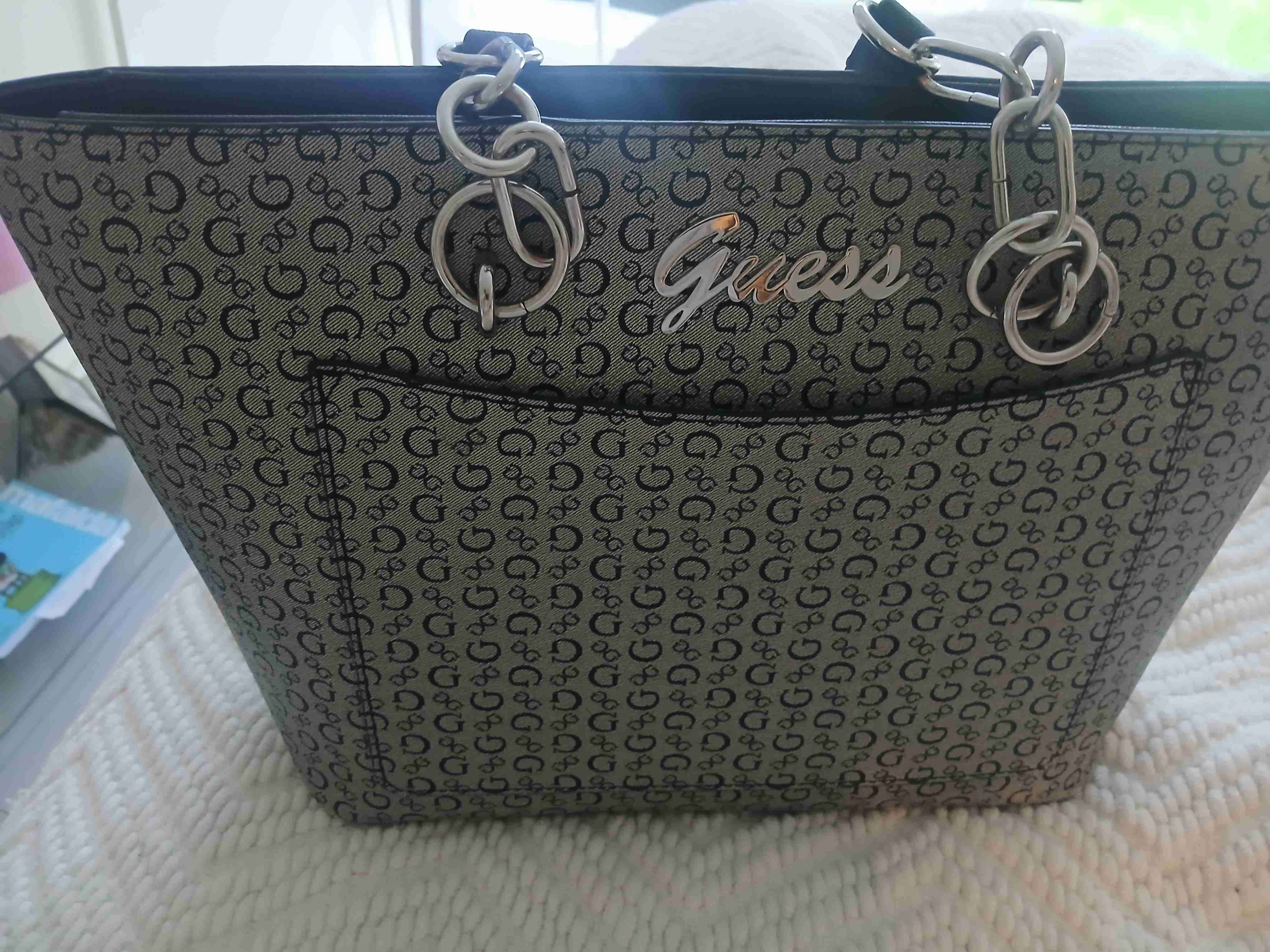 Cartera Guess monogram gris - miniatura 1