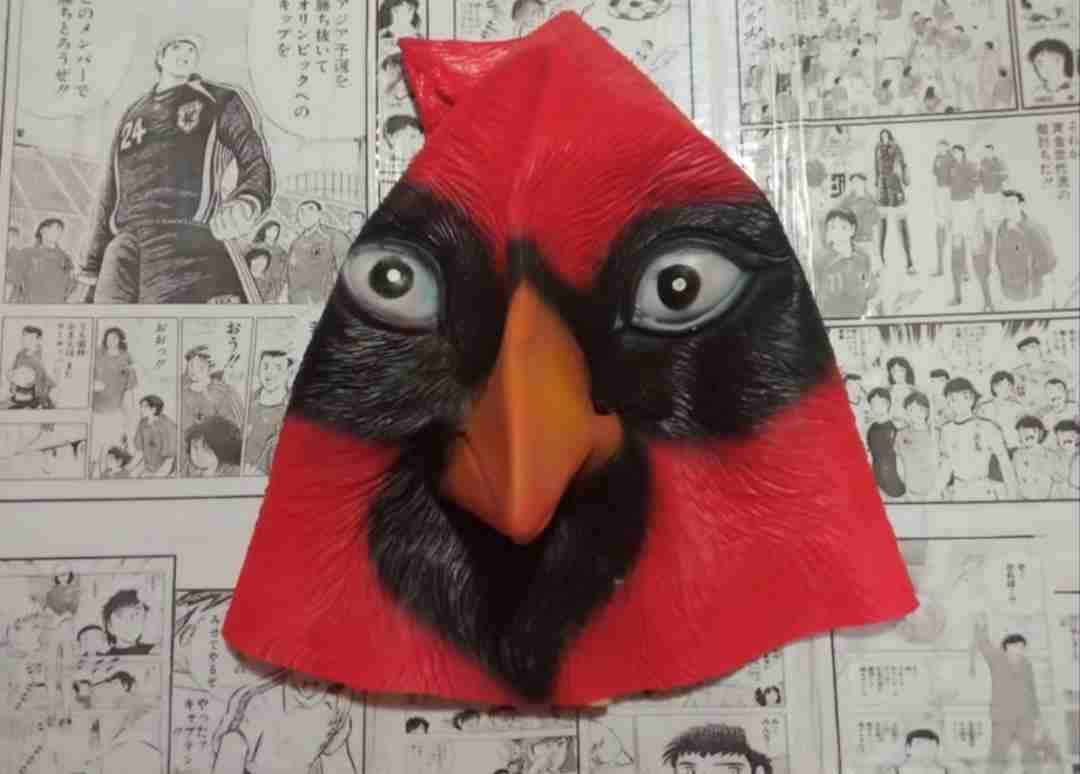 Máscara de ave cardenal roja pájaro carpintero - miniatura 3