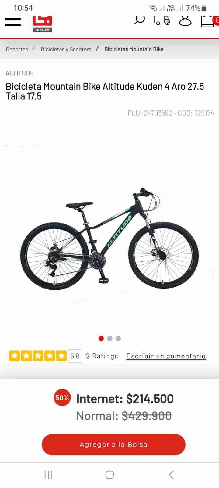 Bicicleta Mountain Altitude Aro 27.5 - miniatura 1