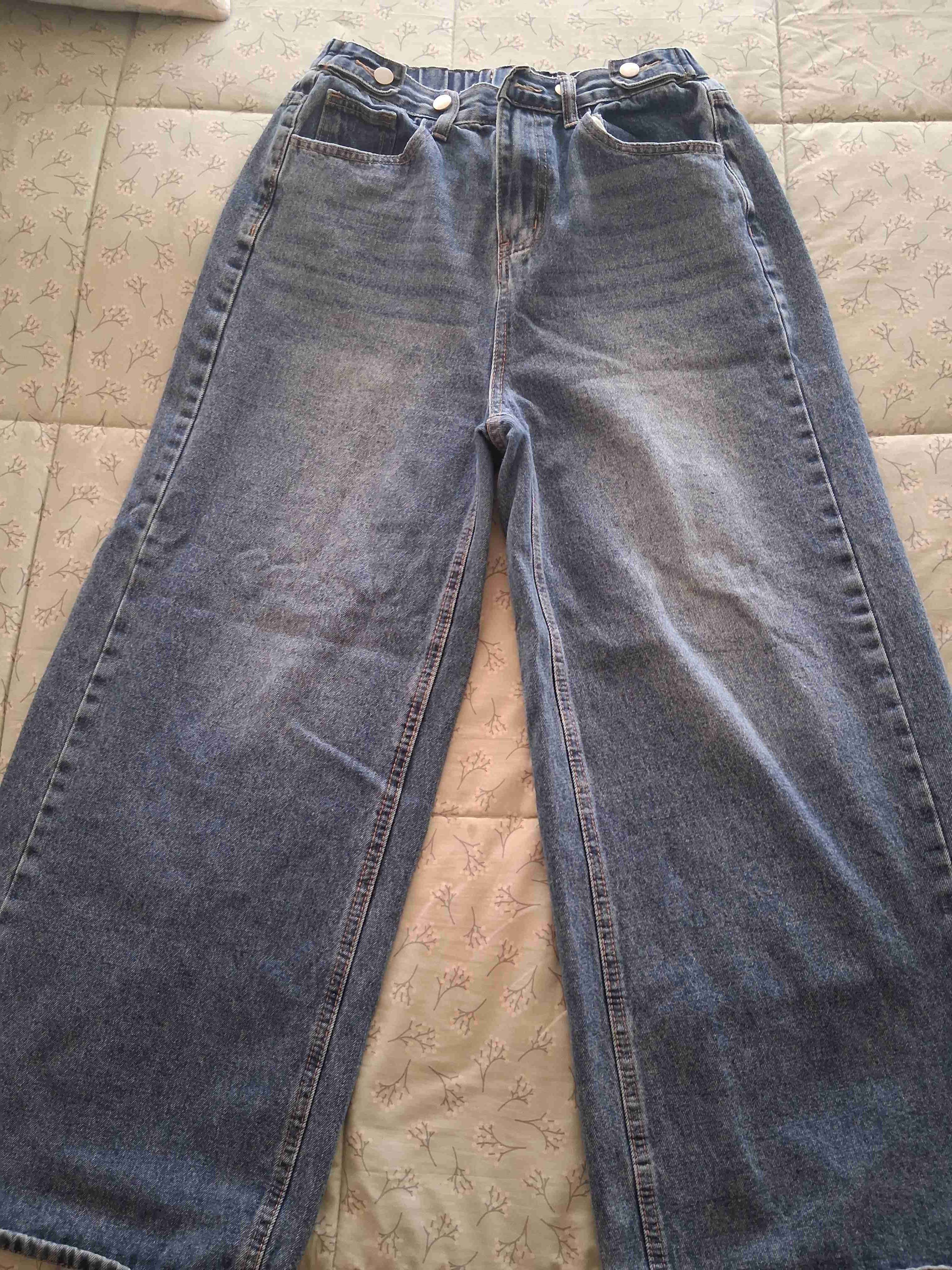 Jeans anchos azul denim - miniatura 1