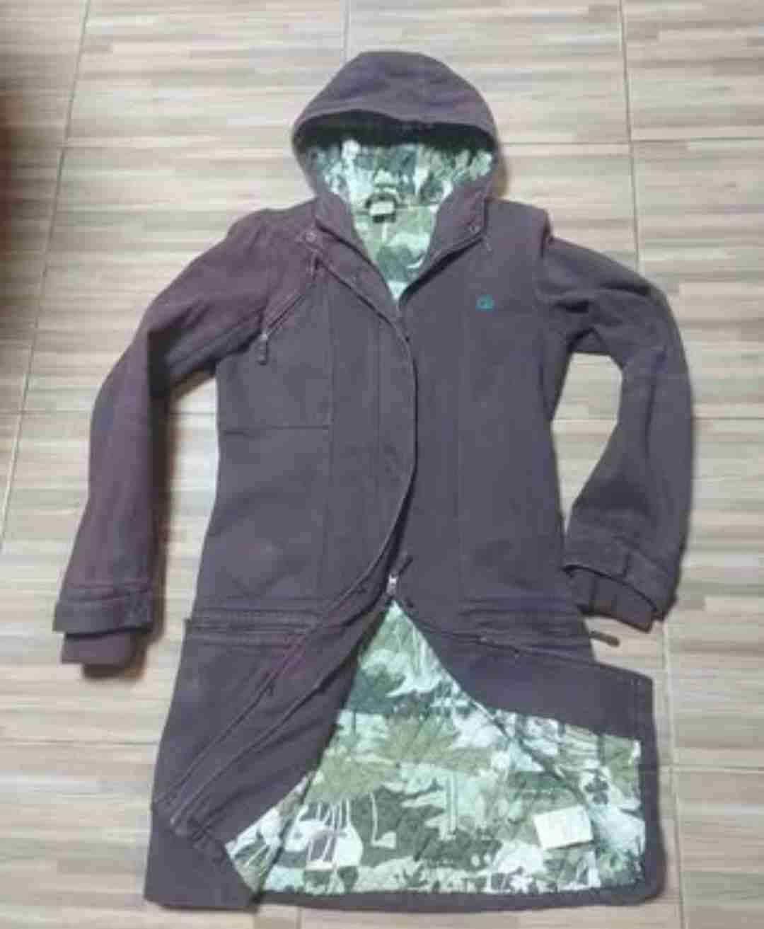 Chaqueta Rip curl con capucha color marrón - miniatura 2