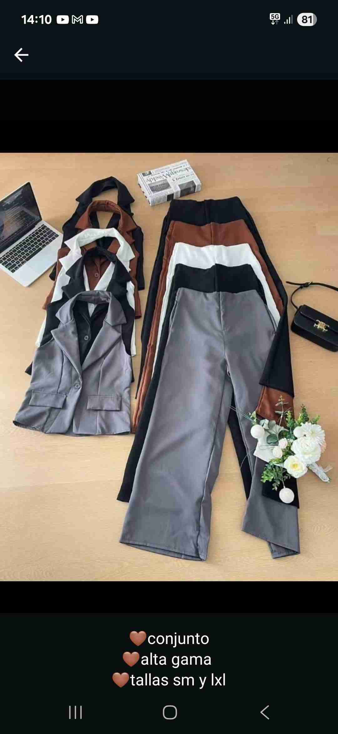 Conjunto de traje elegante