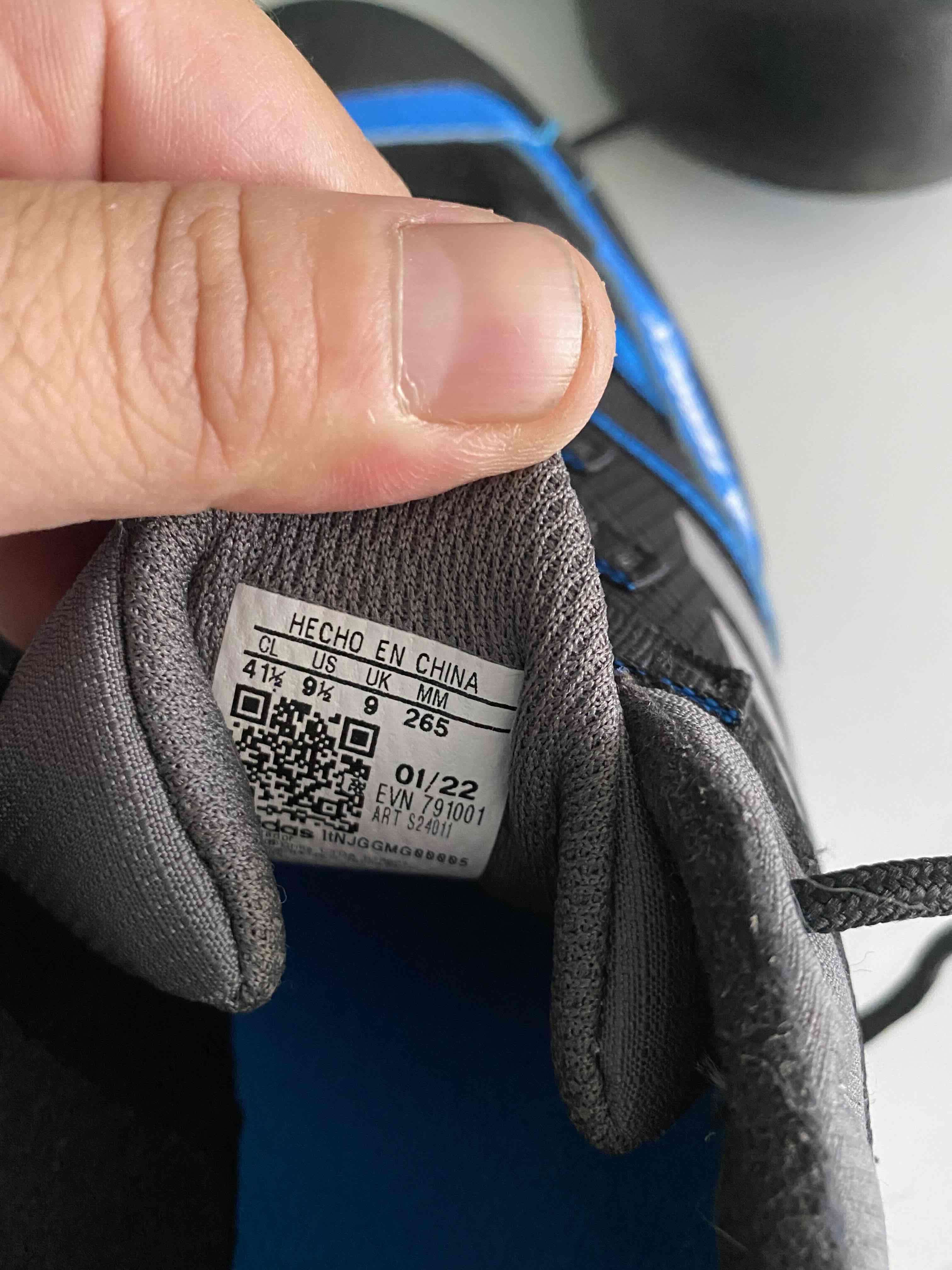 Zapatillas deportivas Adidas azul y gris - miniatura 4