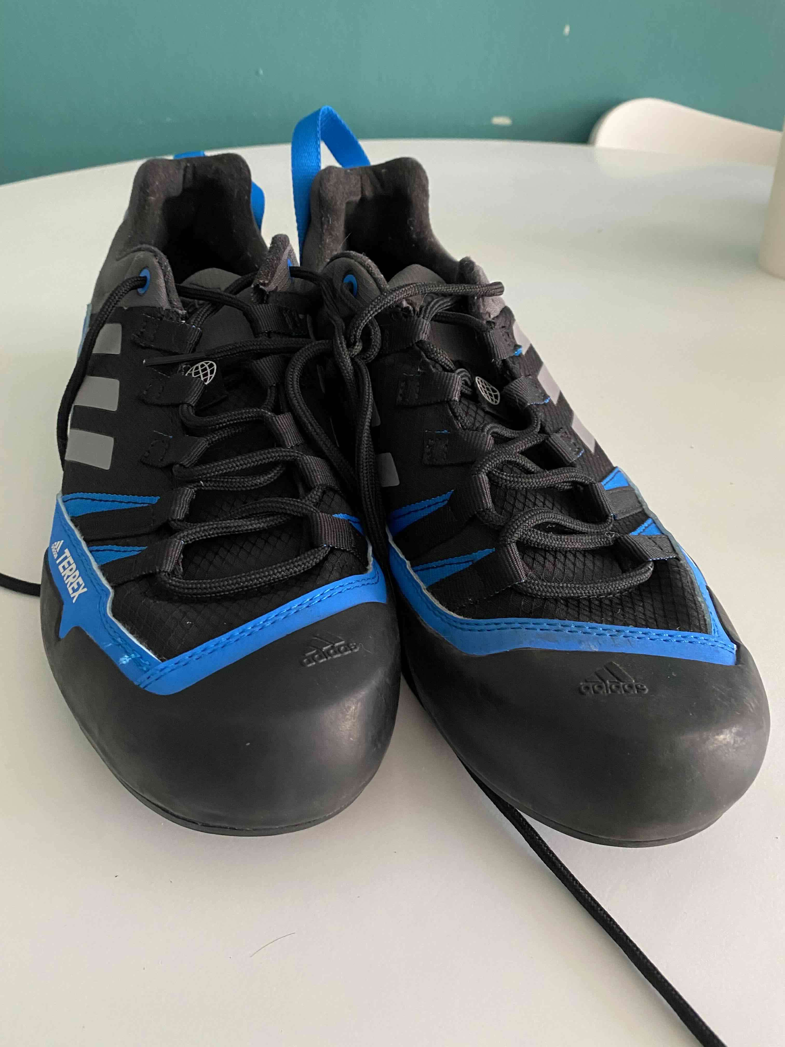 Zapatillas deportivas Adidas azul y gris - miniatura 5