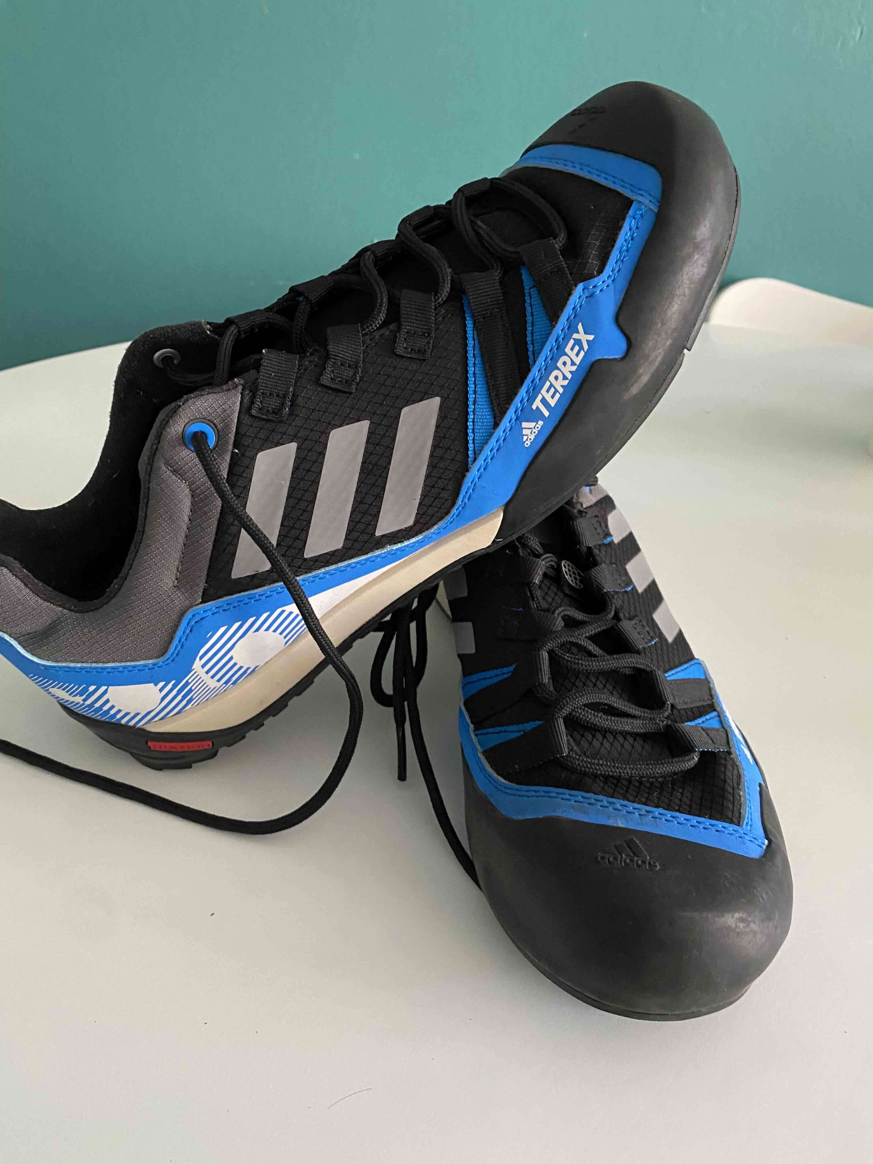 Zapatillas deportivas Adidas azul y gris - miniatura 6