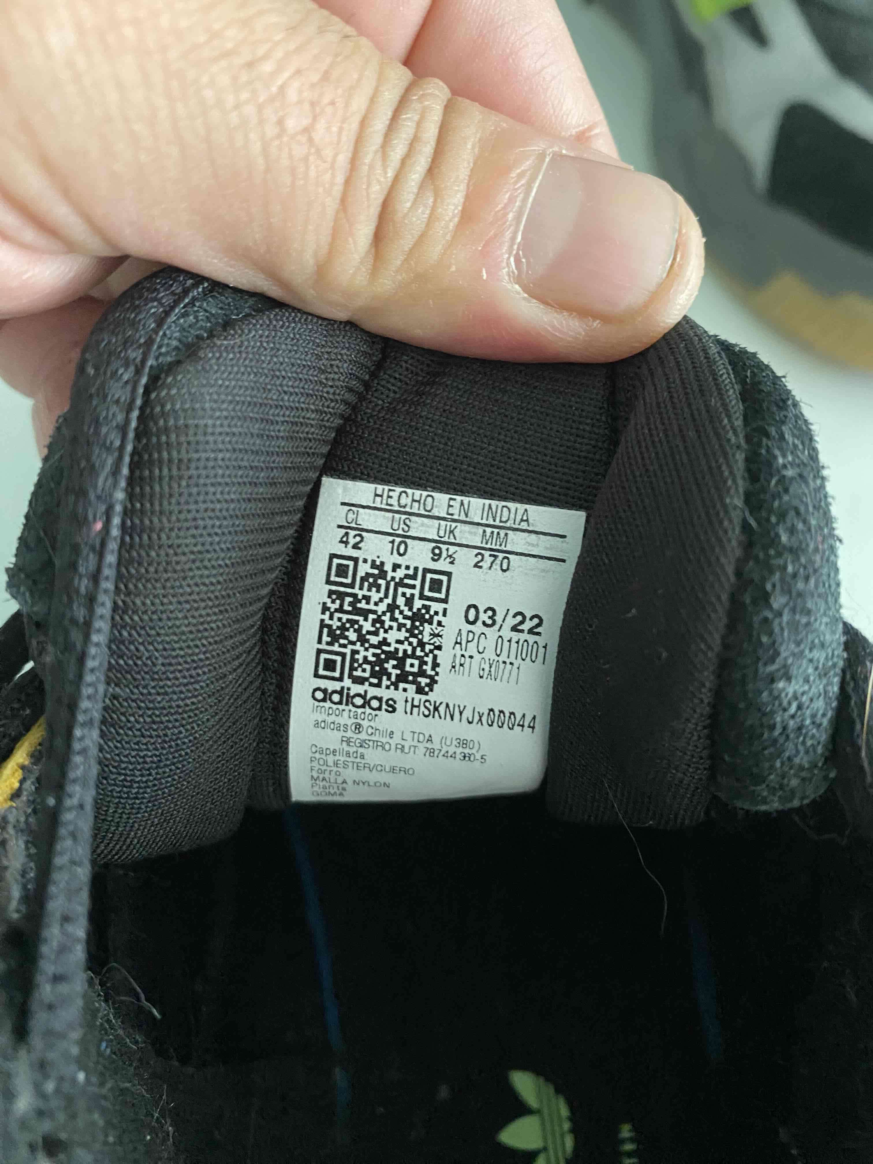 Zapatillas deportivas negro y verde Adidas - miniatura 4