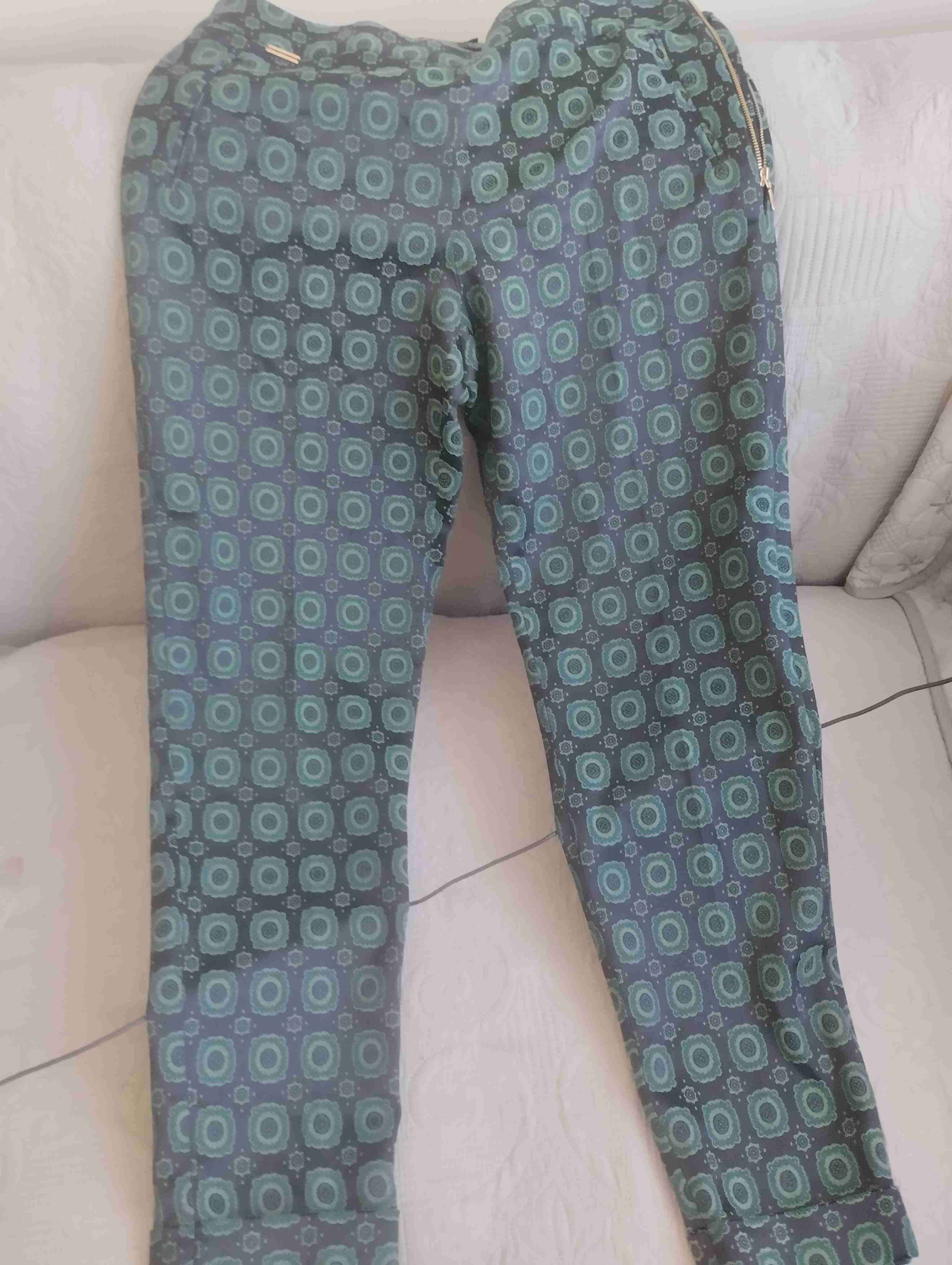 Pantalones estampados verdes - 1