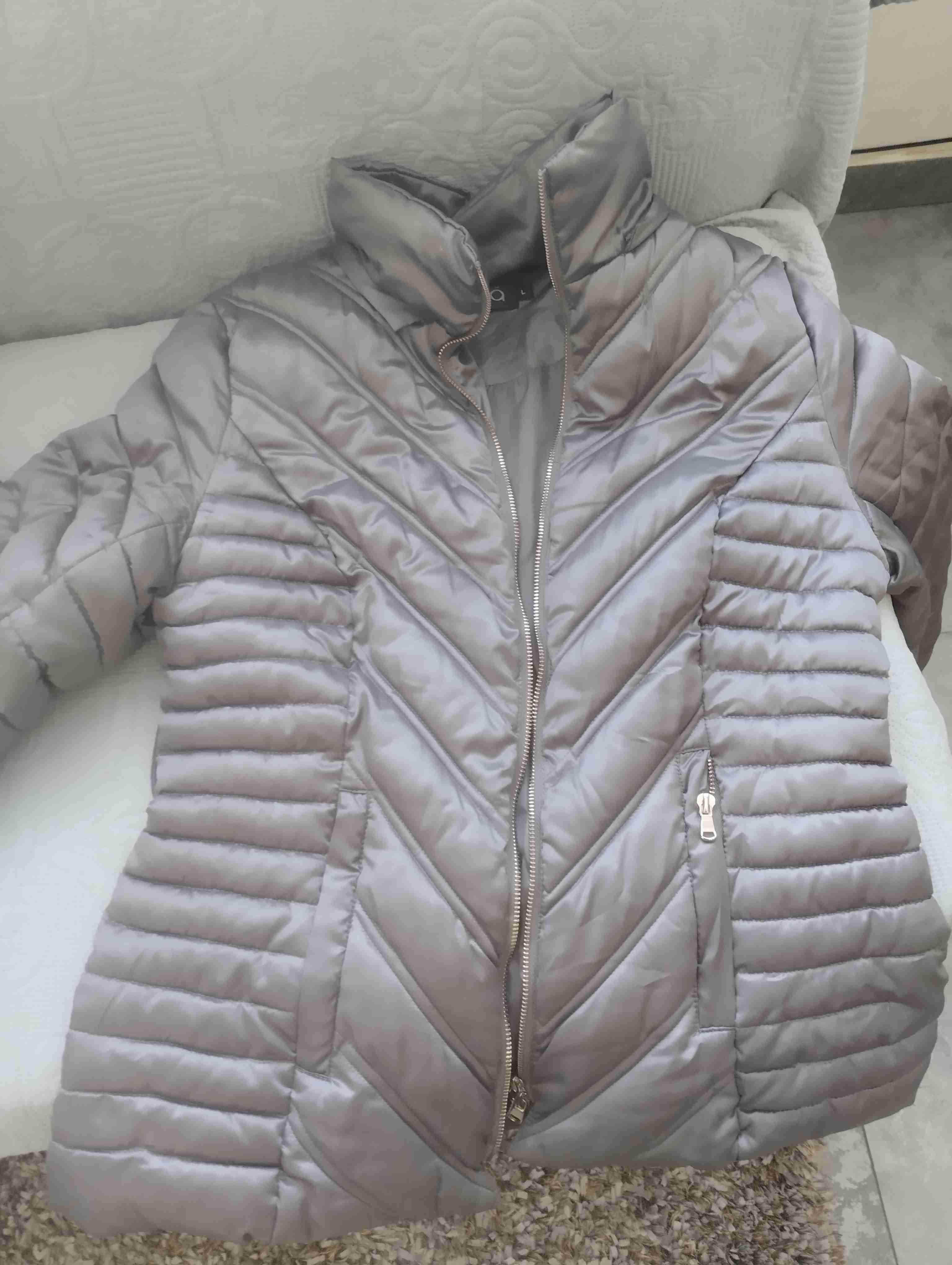 Chaqueta acolchada gris mujer - 1