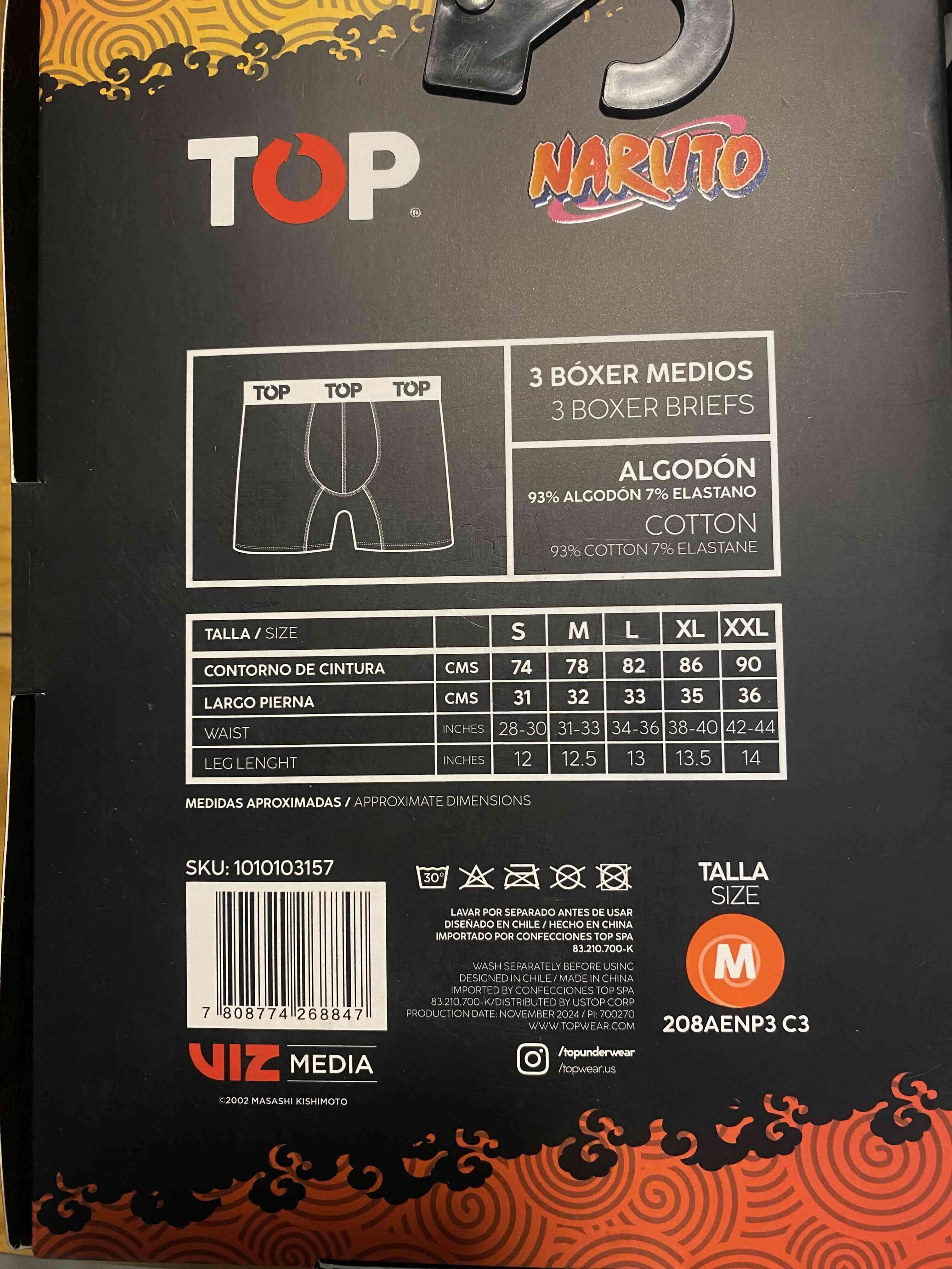 Tripack boxers TOP Naruto Talla M - miniatura 5