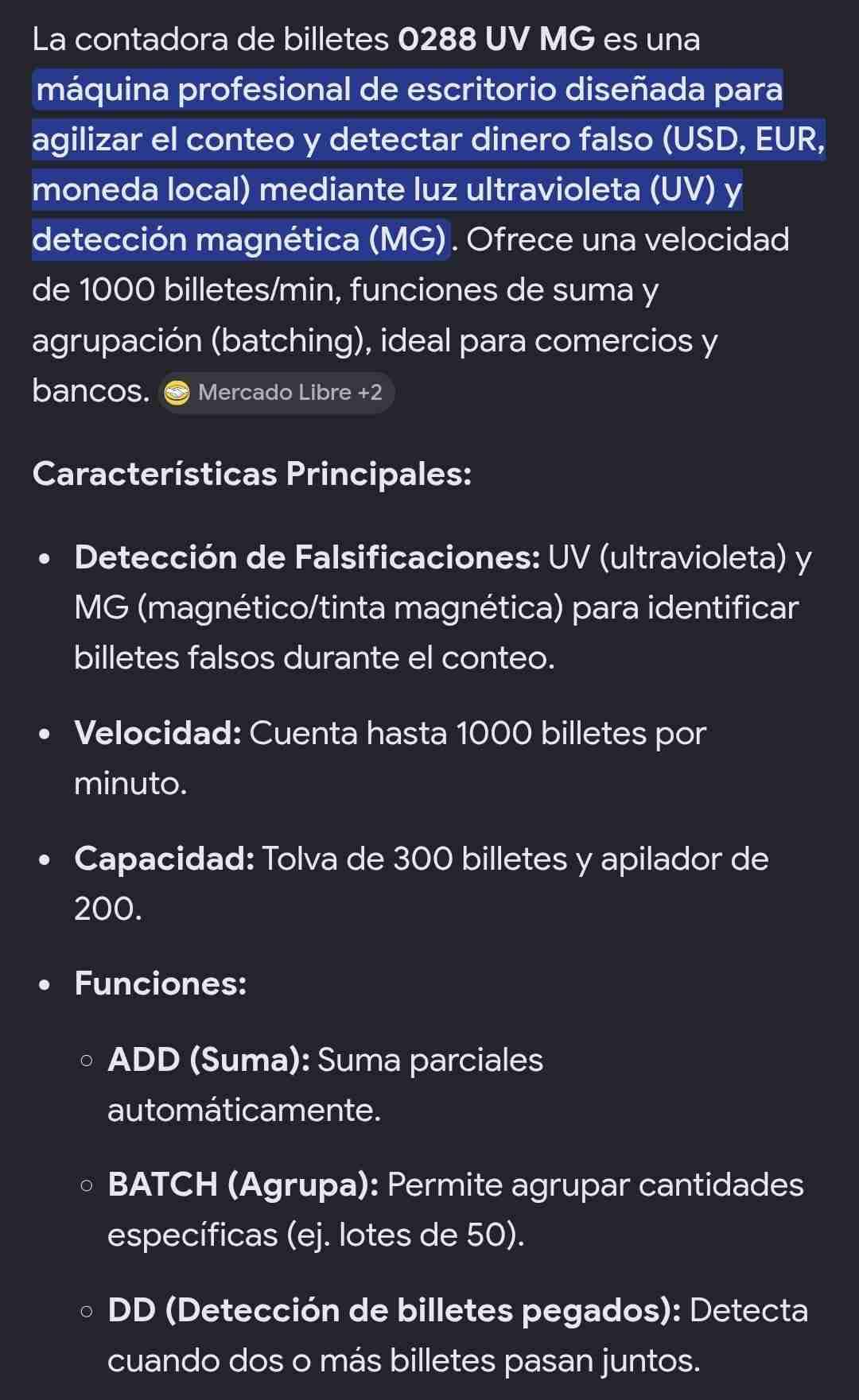 Contador de billetes profesional - miniatura 6